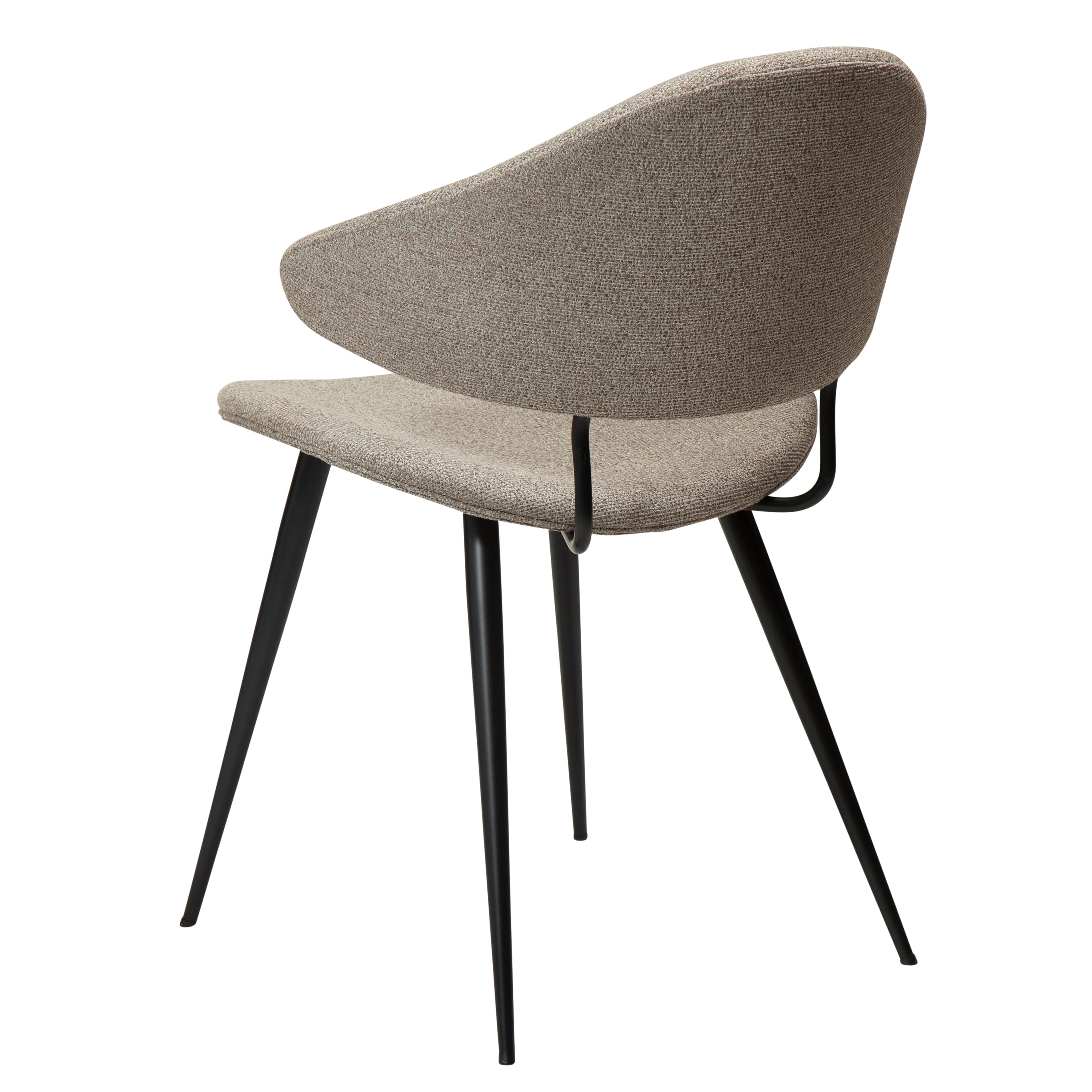 Napoleon Dining Chair Boucle Beige/Black