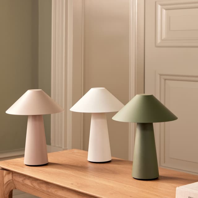 Cannes Portabel Tischlampe Grün 26cm