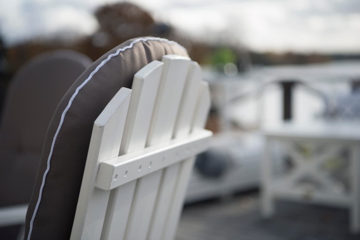 Läckö Adjustable outdoor chair White