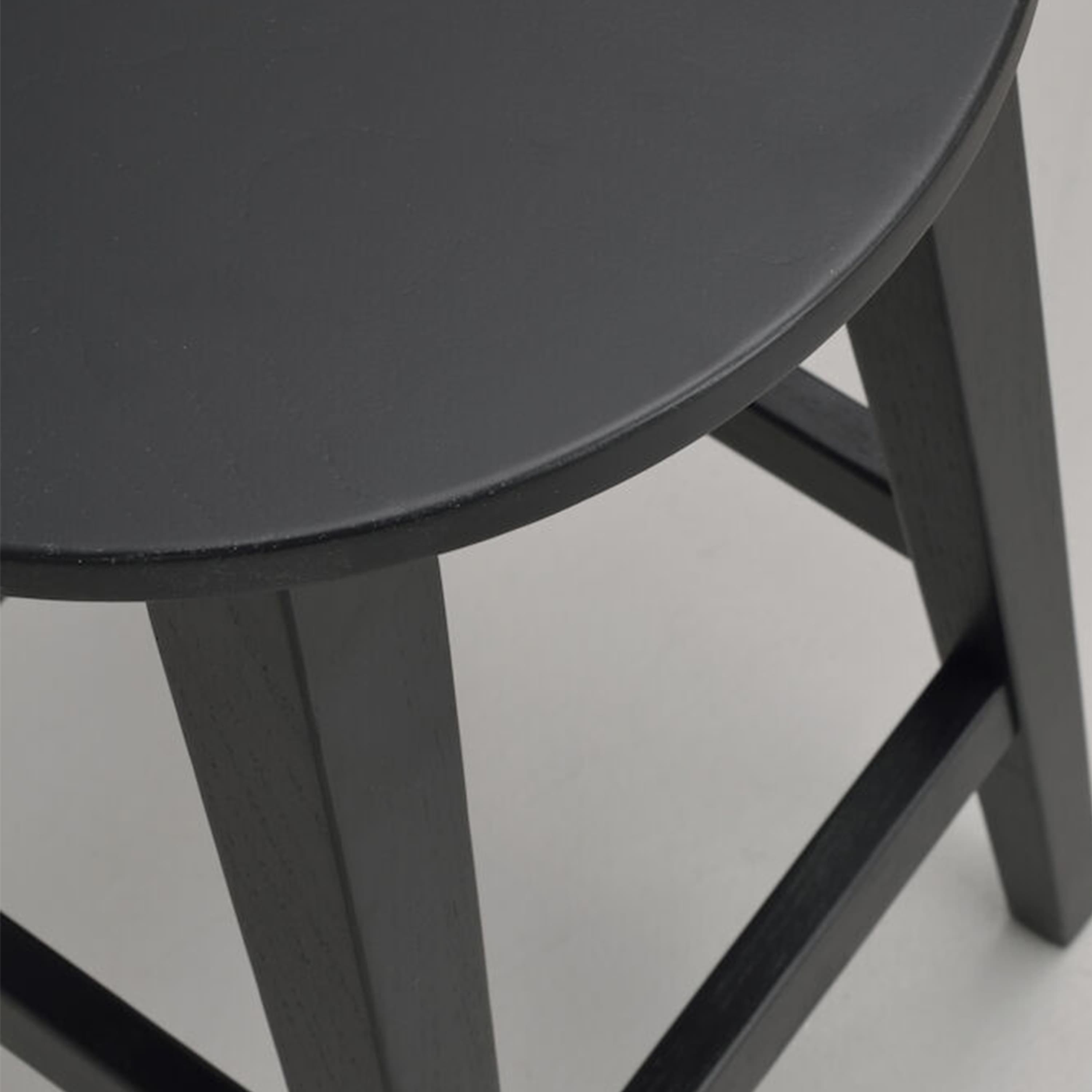 Austin Bar Stool Black Lacquered Oak