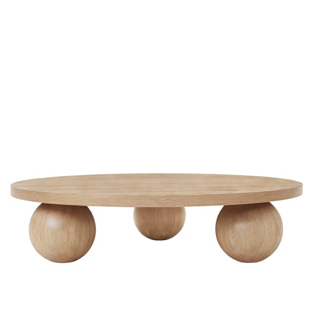 Indie Couchtisch Eiche Ø120