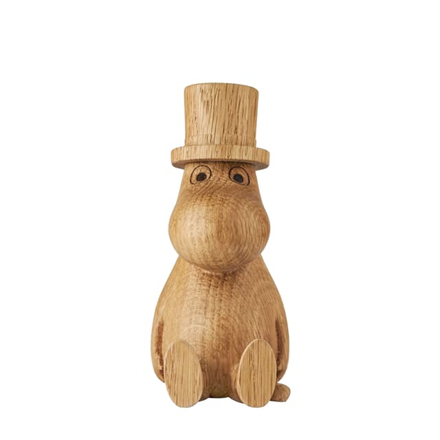 Moomin Wooden Decoration Moominpappa Oak 8cm