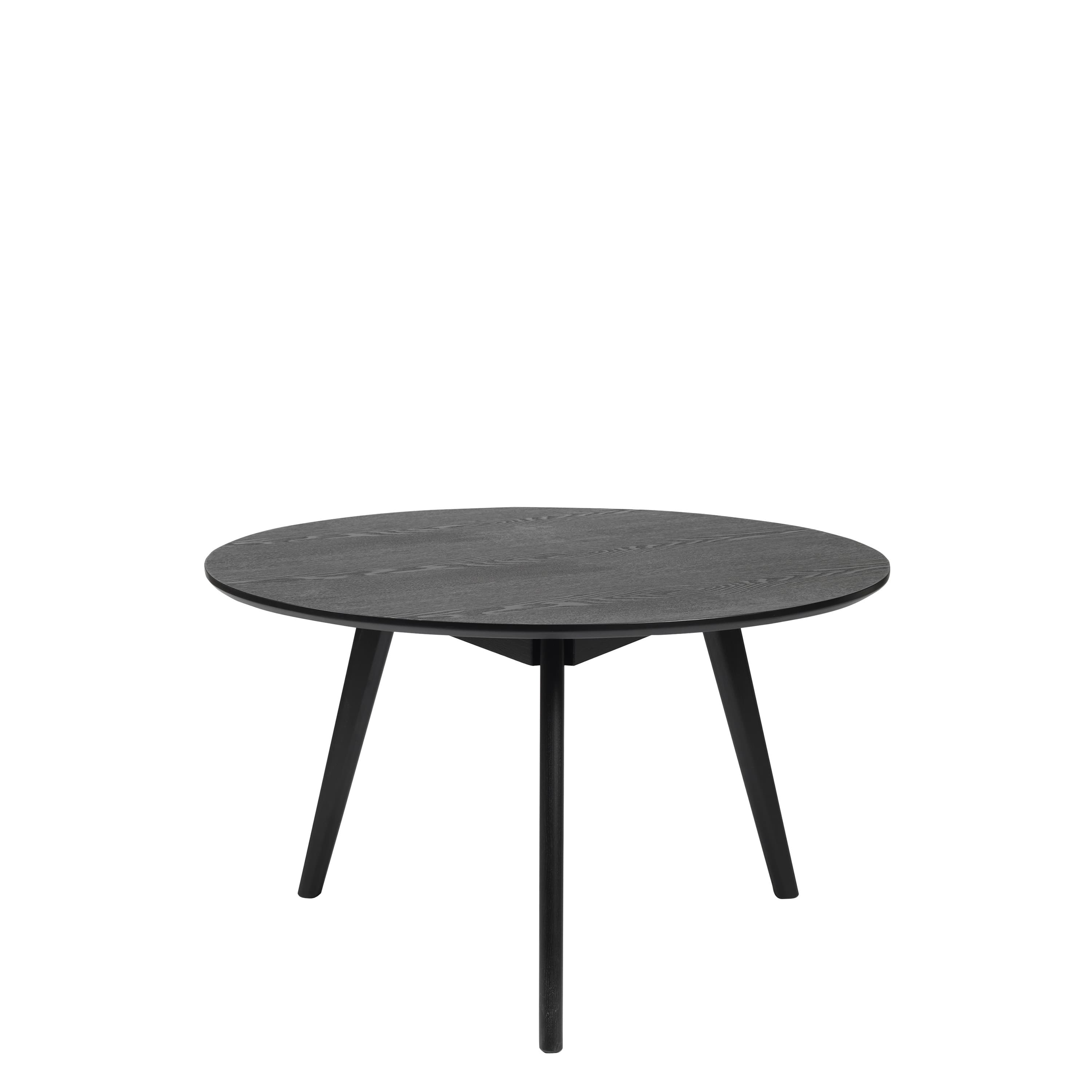 Yumi Coffee Table Black Stained Ø90