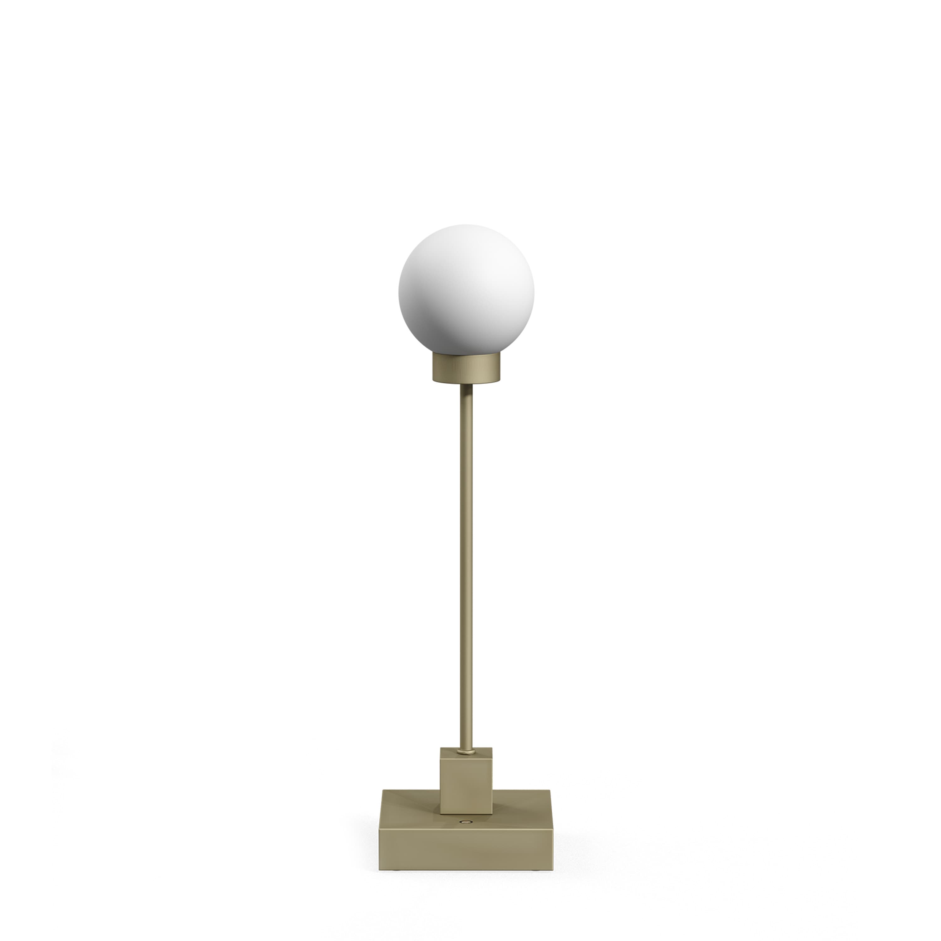 Snowball Table Lamp Portable Greige