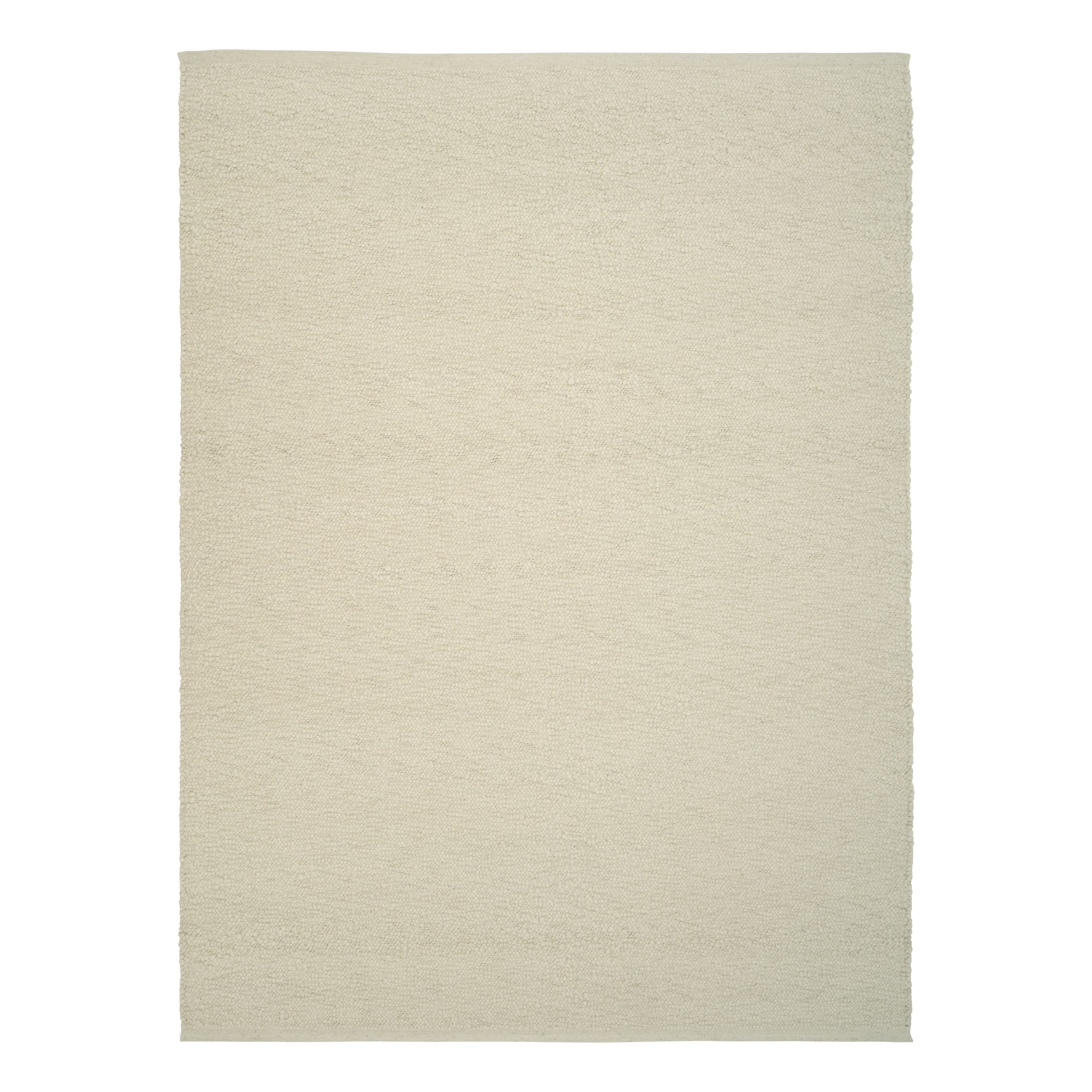 Pebbled Poem Wollteppich White 200x300