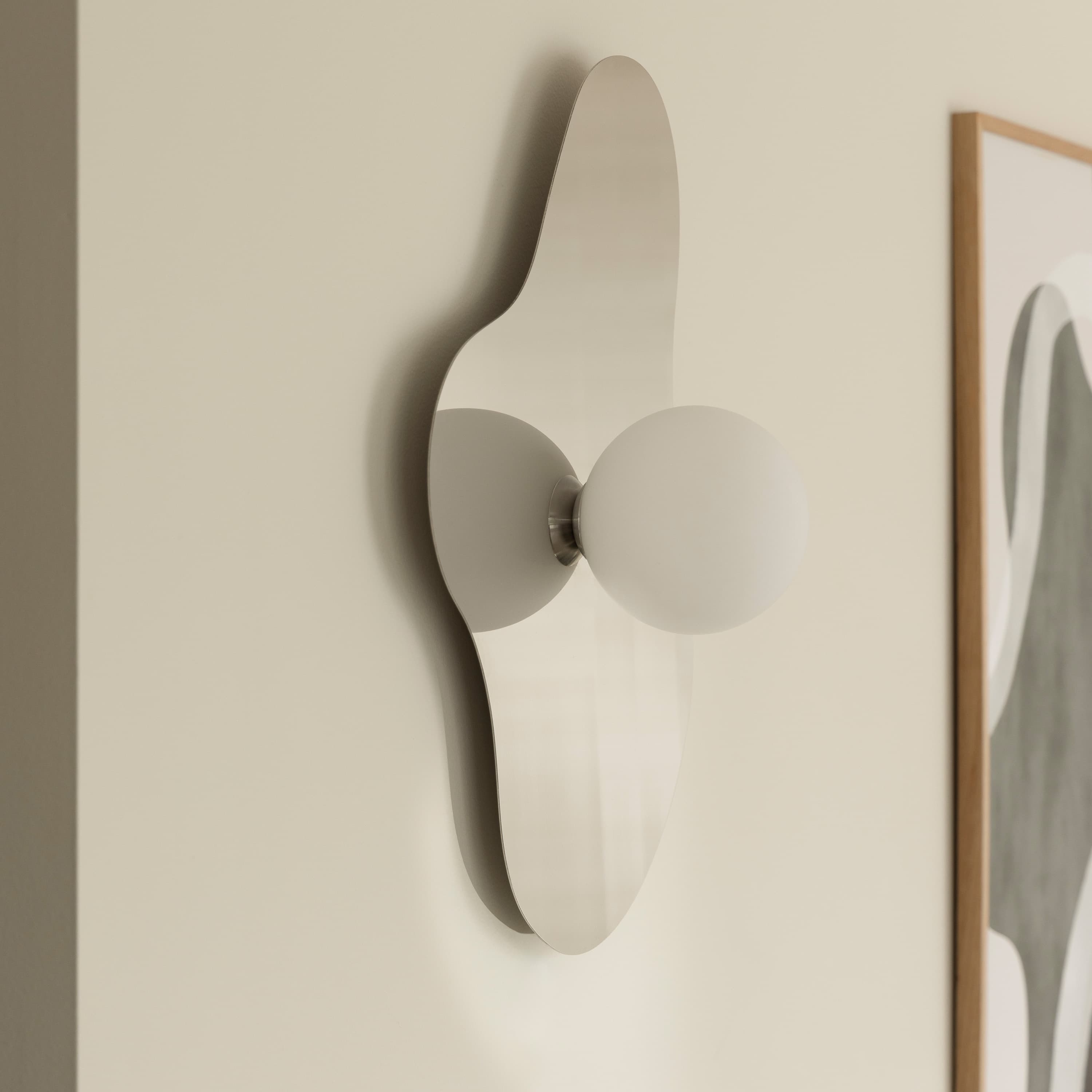 Illusion Wand-/Deckenlampe Chrom 60cm
