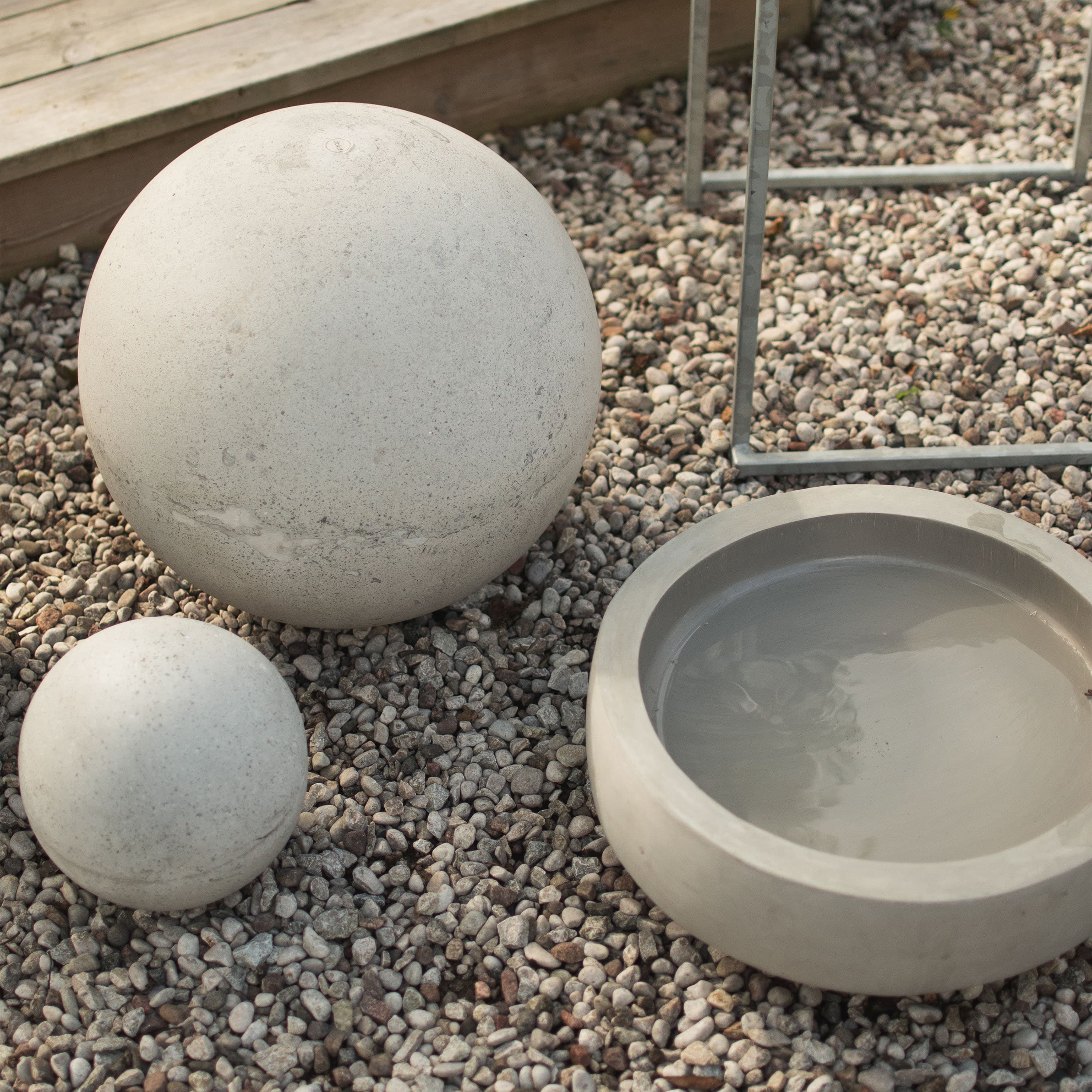 Garden Bowl  Schale Beton/Eisen Ø40