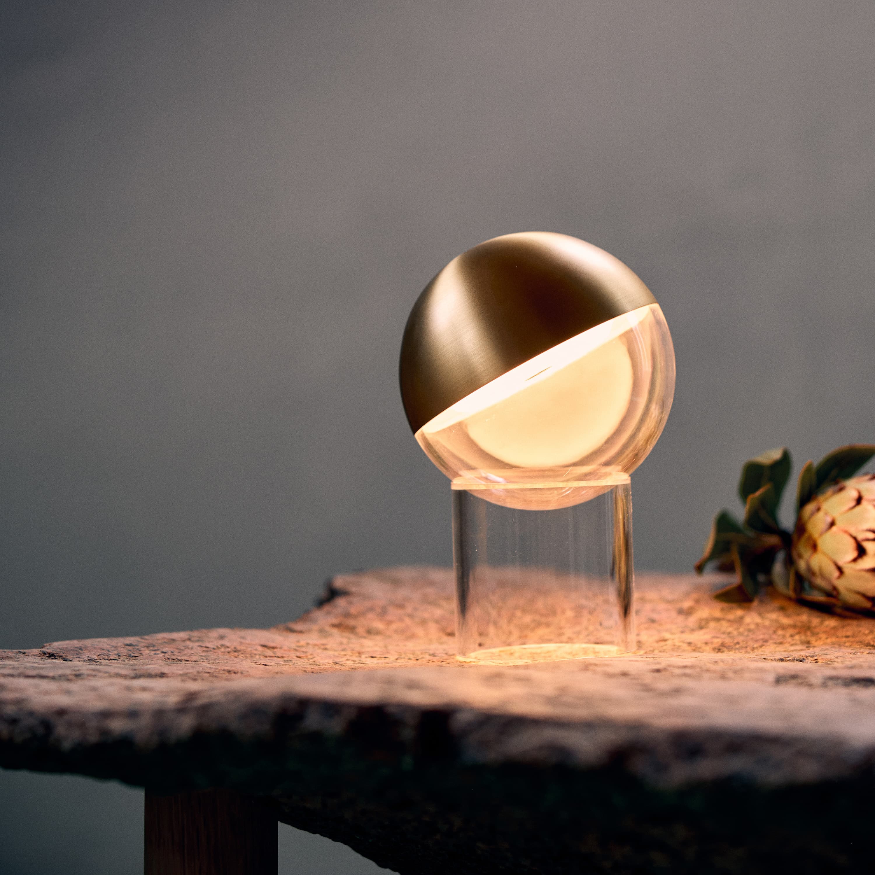Pila Portable Tischlampe Solid Brass 19cm