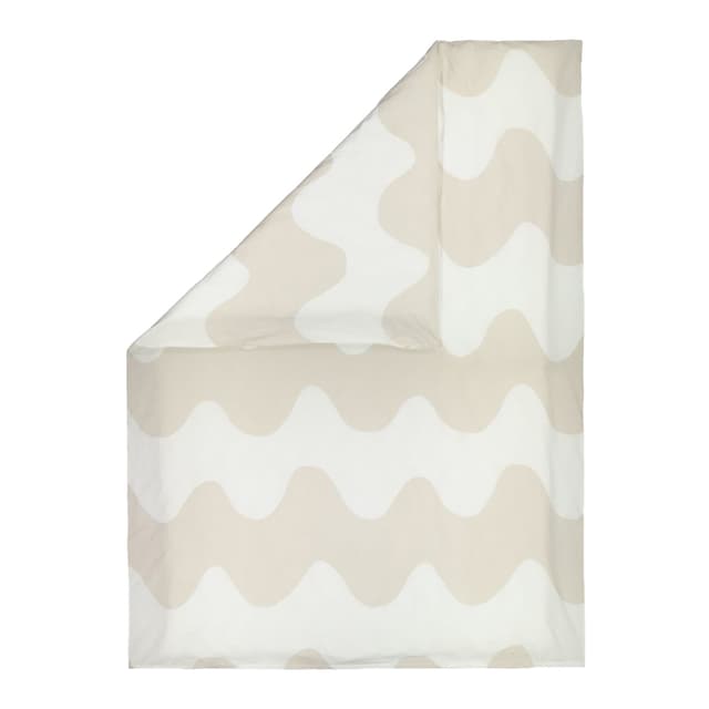 Lokki Bettbezug Weiß/Beige 150x210