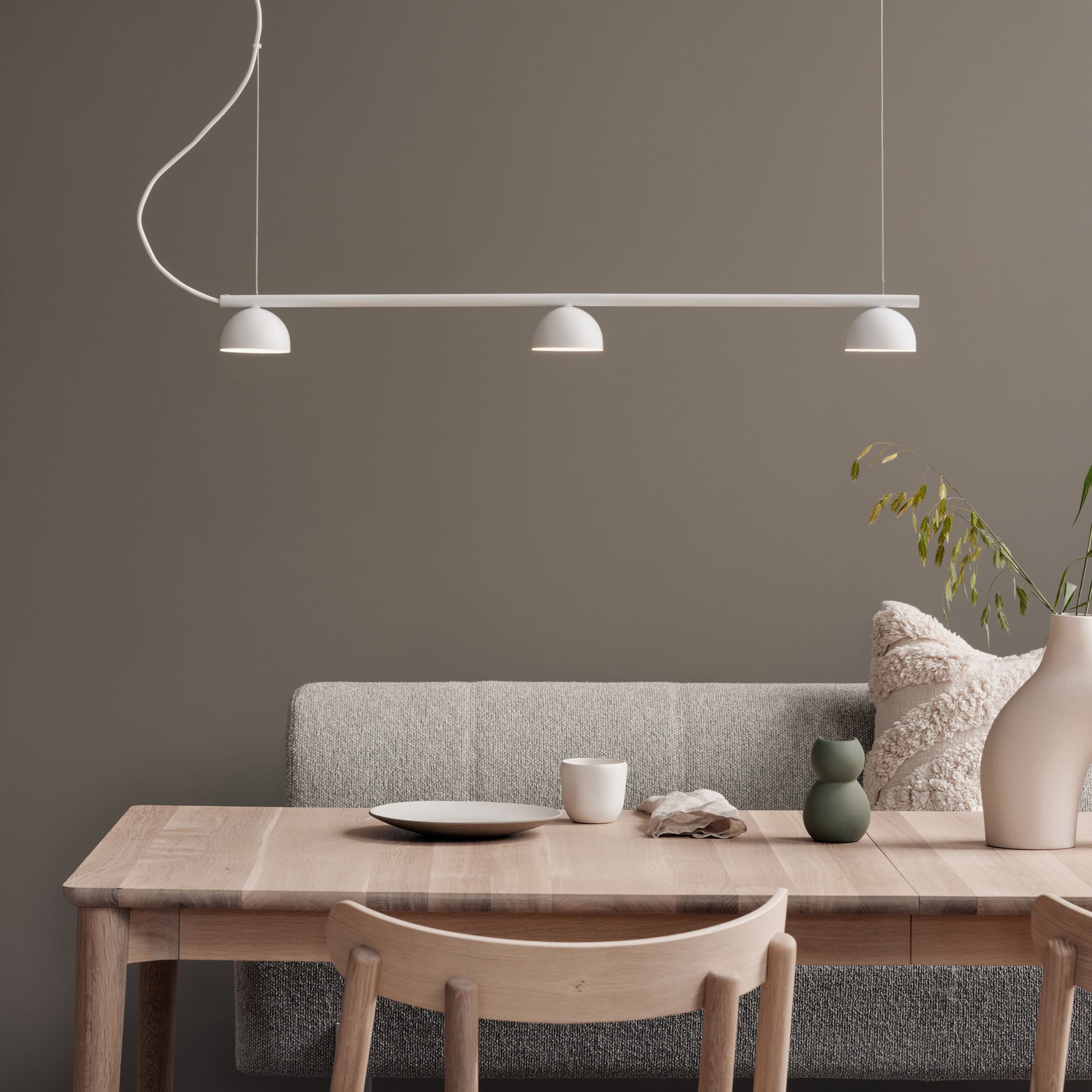 Blush Rail 3 Pendelleuchte White Matt