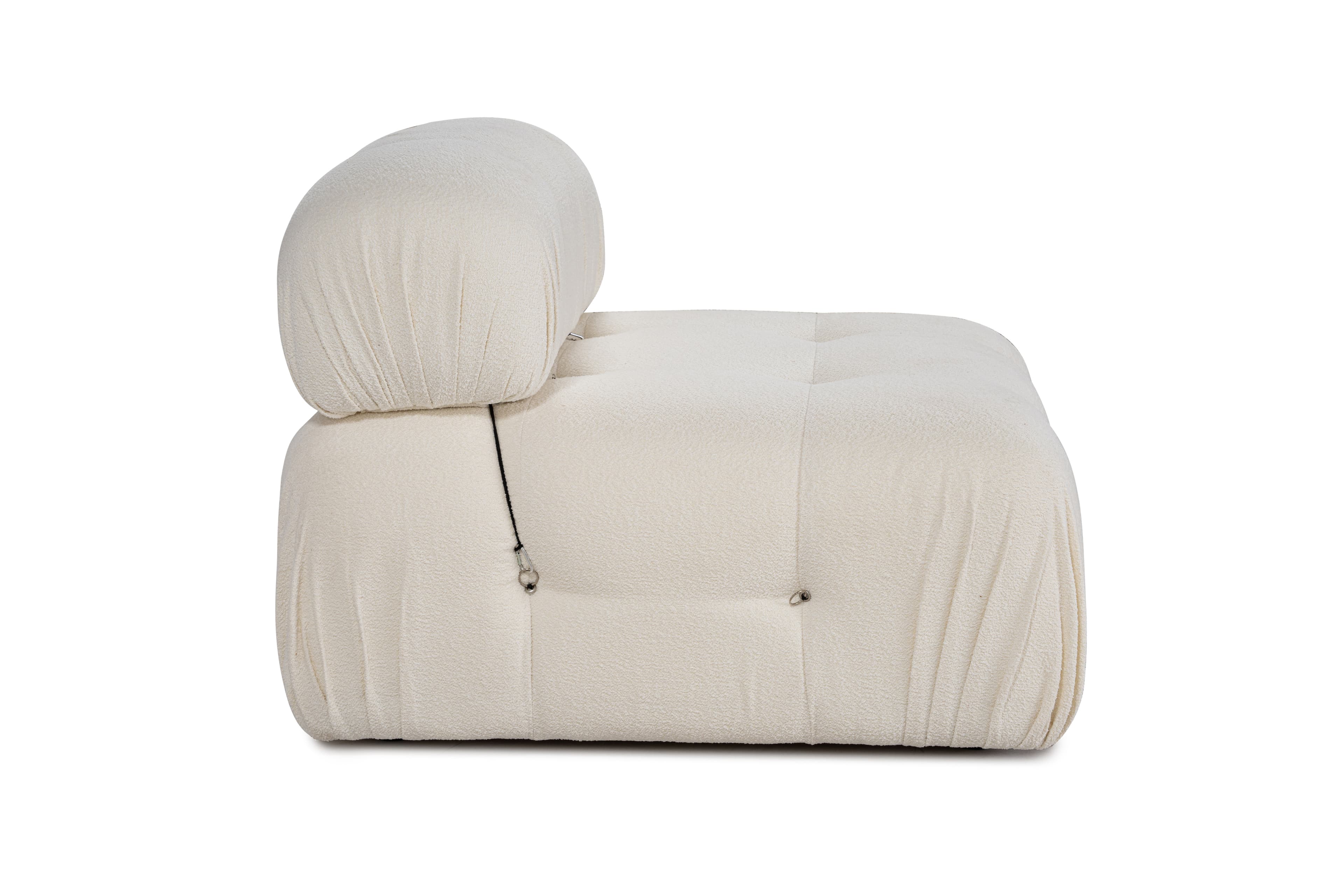 Blanca Mittelmodul White Bouclé