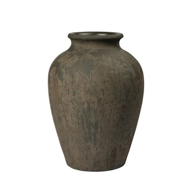Uma Vase Rustikal Dunkelbraun Ø29