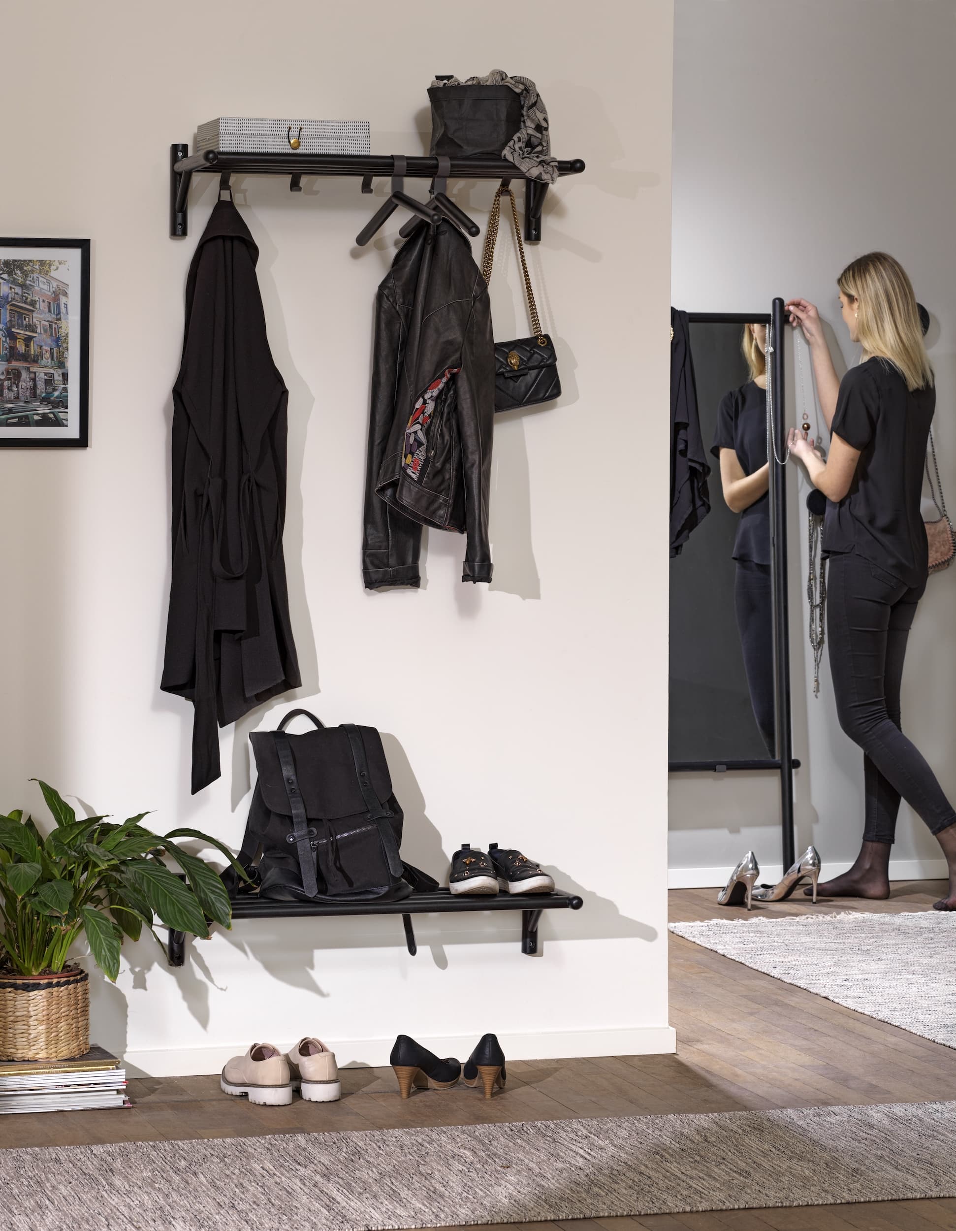 Milford Shelf Black 80cm