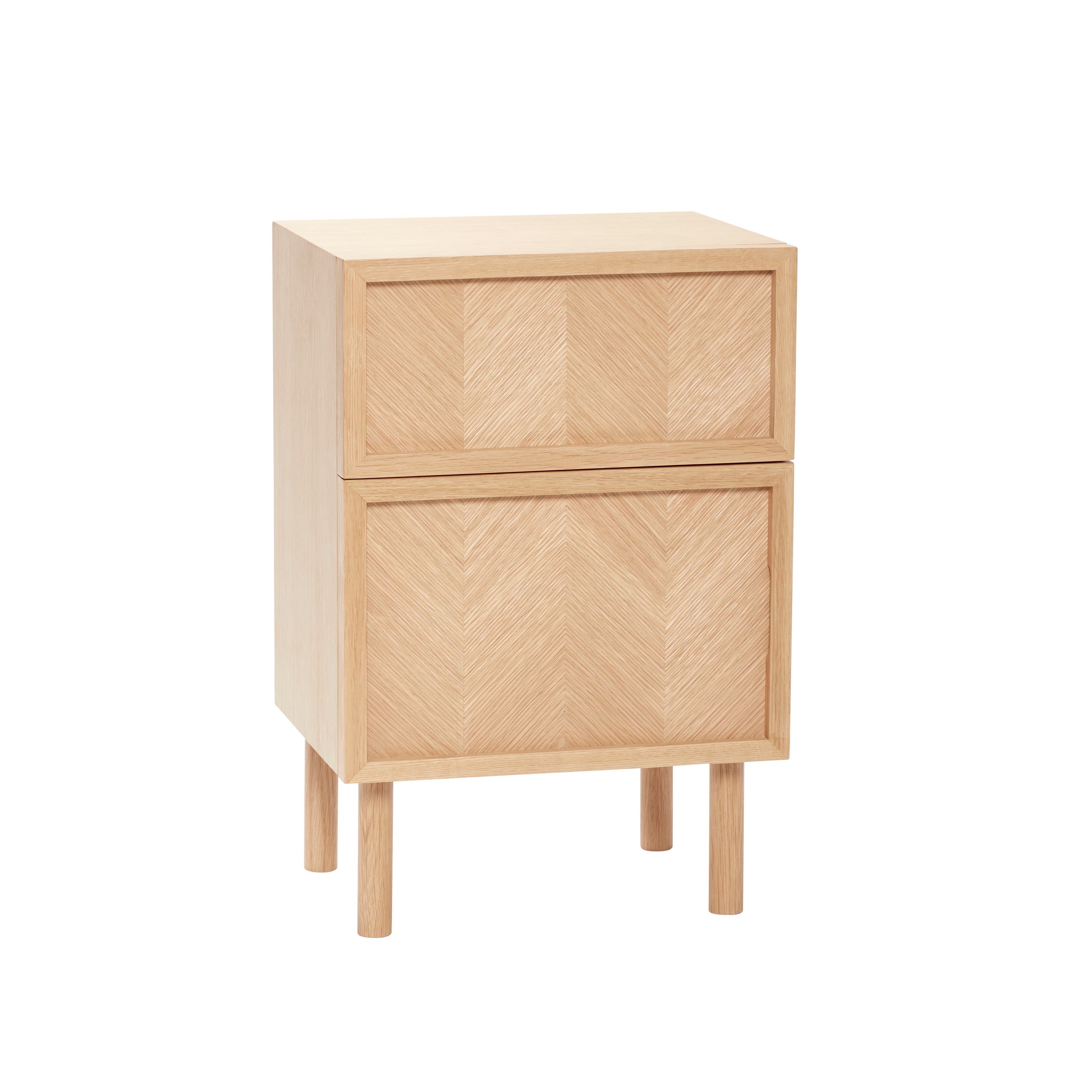 Herringbone Nachttisch FSC Eiche