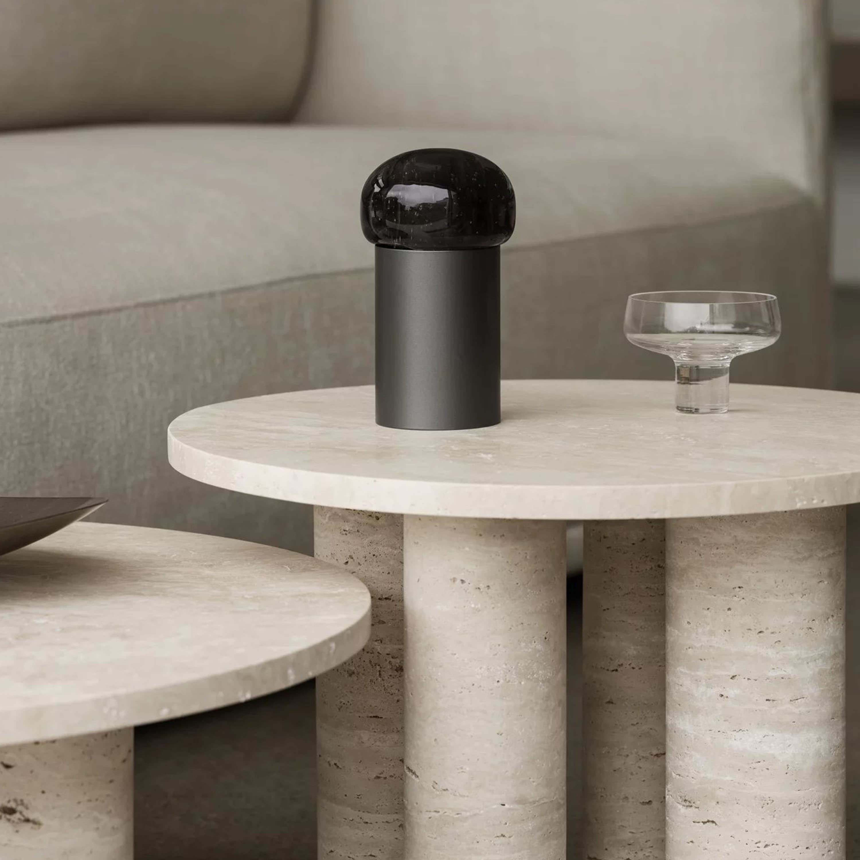 Volos Coffee Table Travertine Ø75