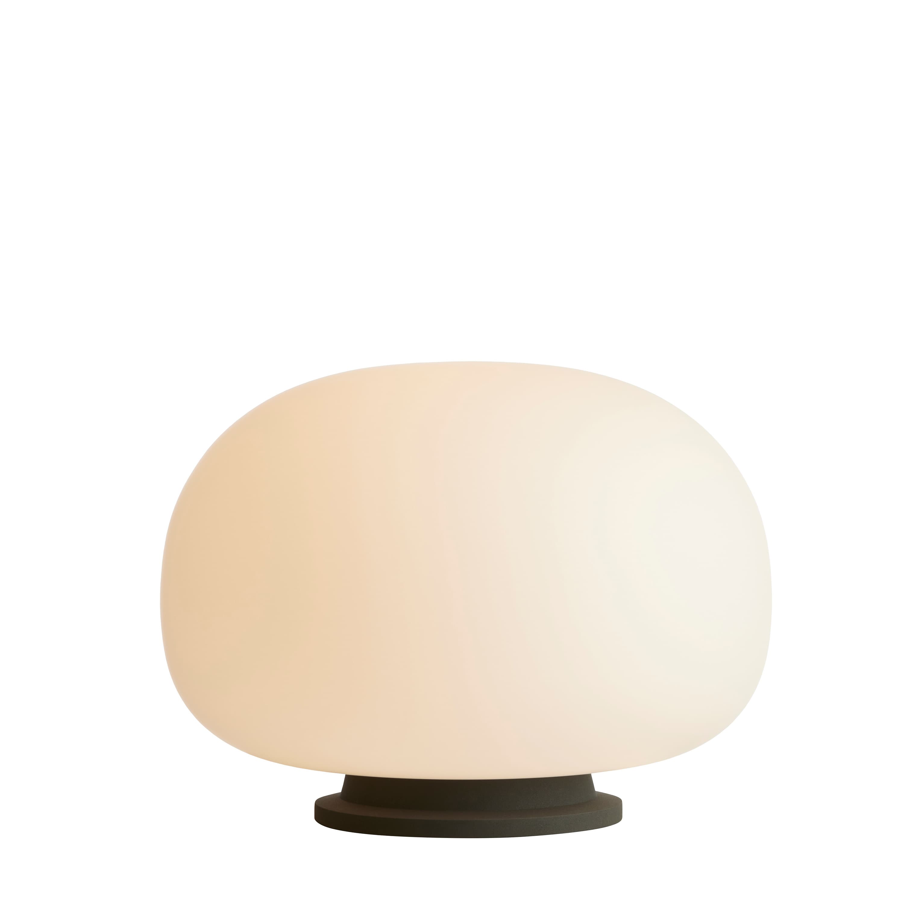 Supernate Table Lamp Opal White/Black Ø38