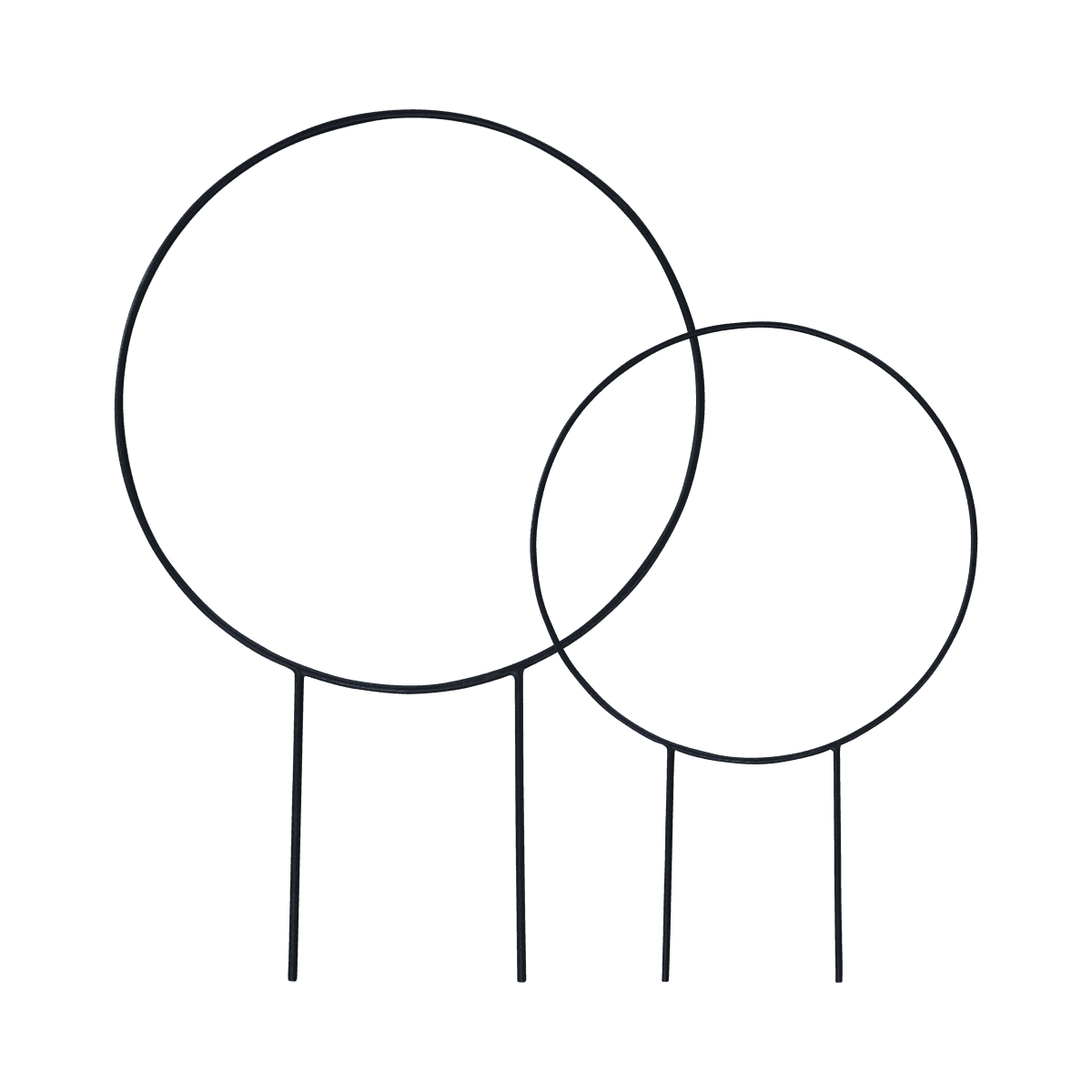 Garden Stick Circle 2er Pack