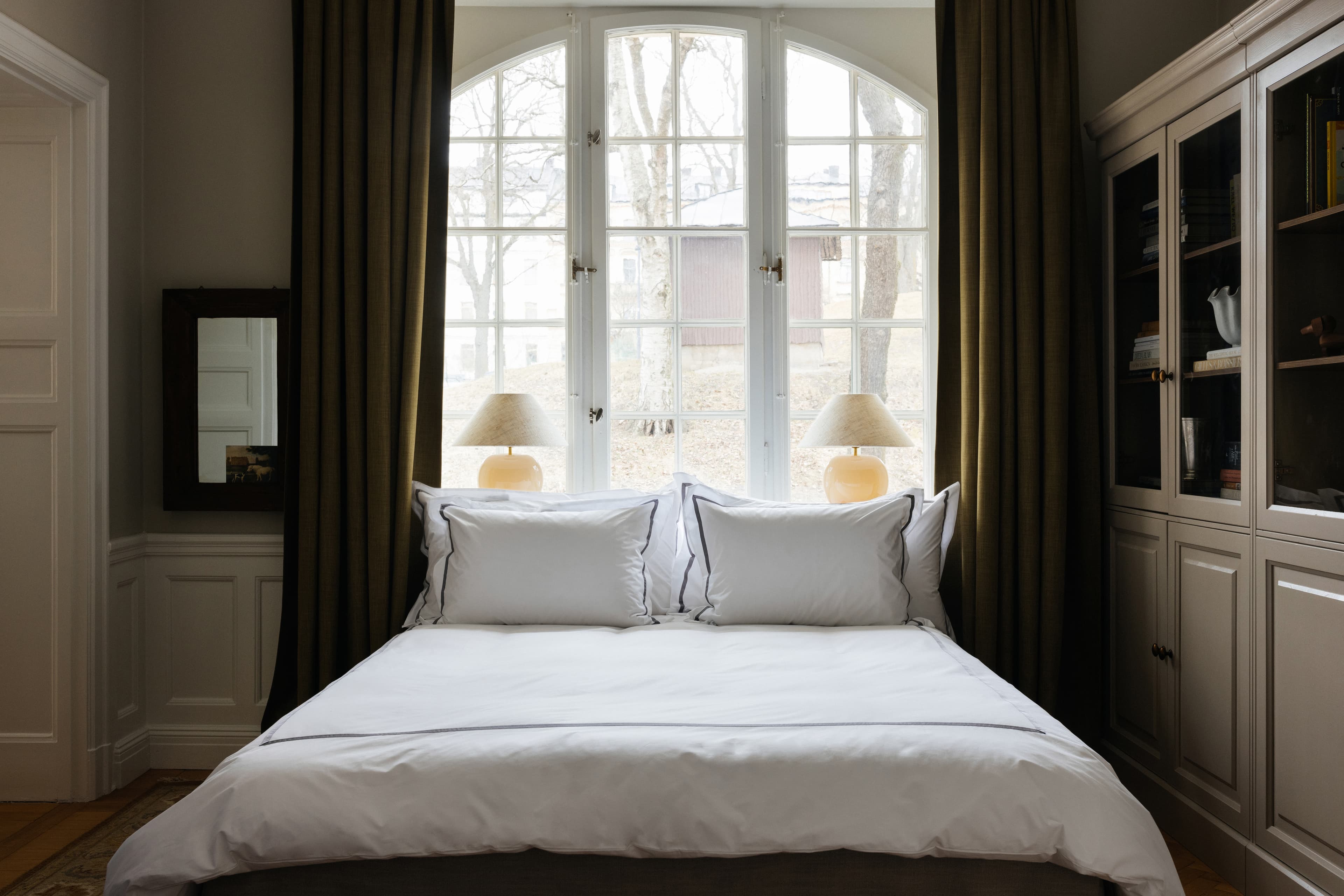 Singolo Duvet Cover Organic Percale Grey 150x210