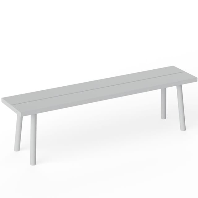 Fred's Bank Light Grey 160cm