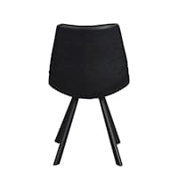 Auburn Esszimmerstuhl Kunstleder Schwarz