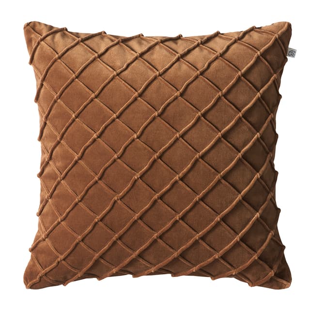 Deva Kissenbezug Samt Cognac 50x50