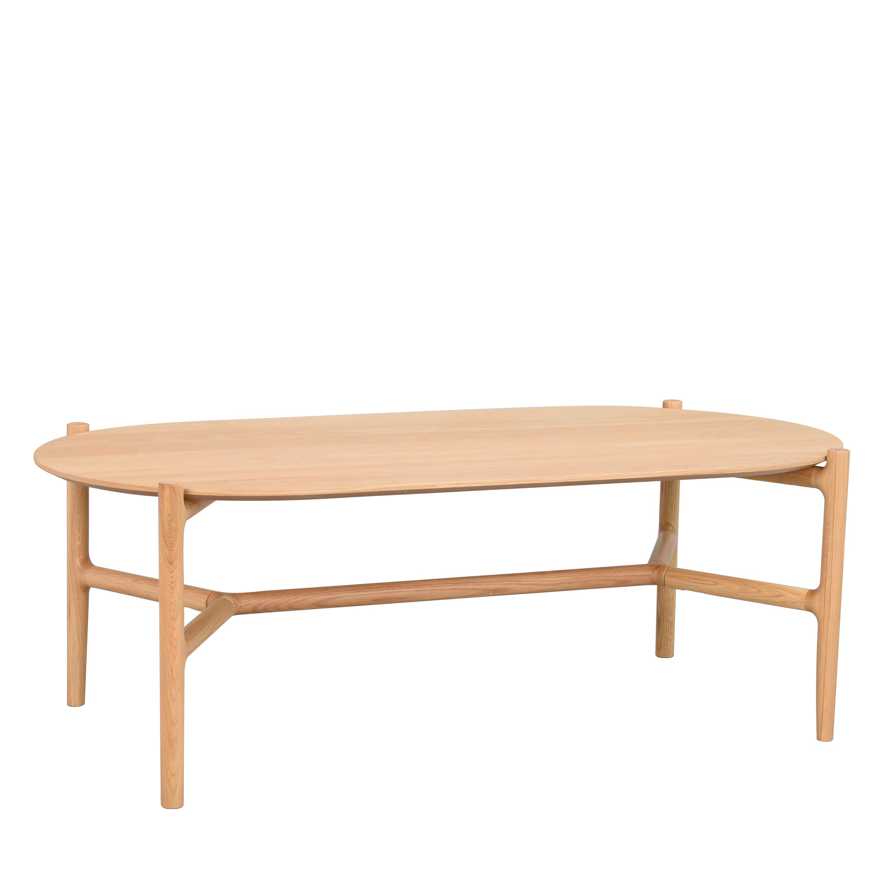 Holton Coffee Table Oval Oak 130x65cm