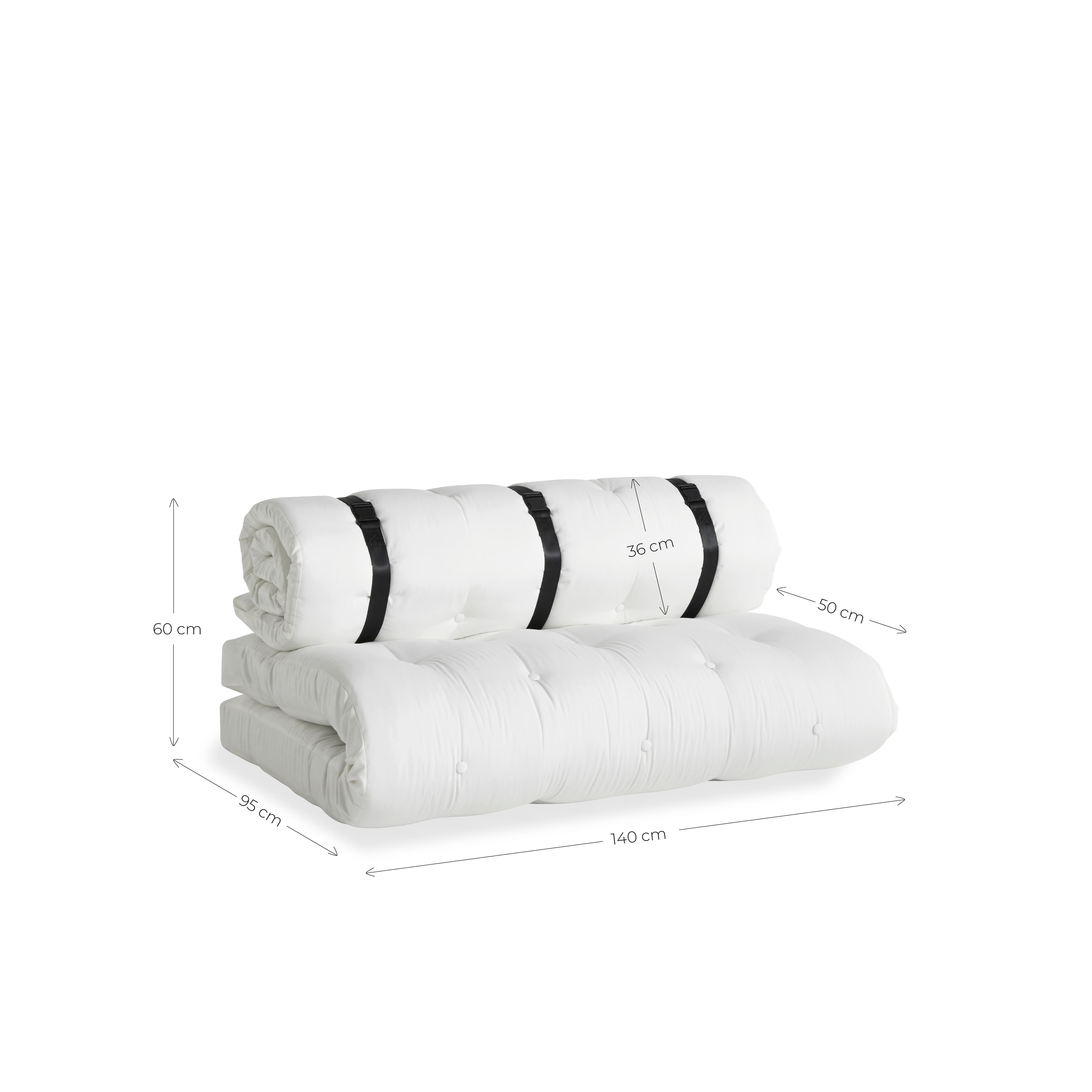 Buckle-Up Outdoor-Tagesbett Weiß 140cm