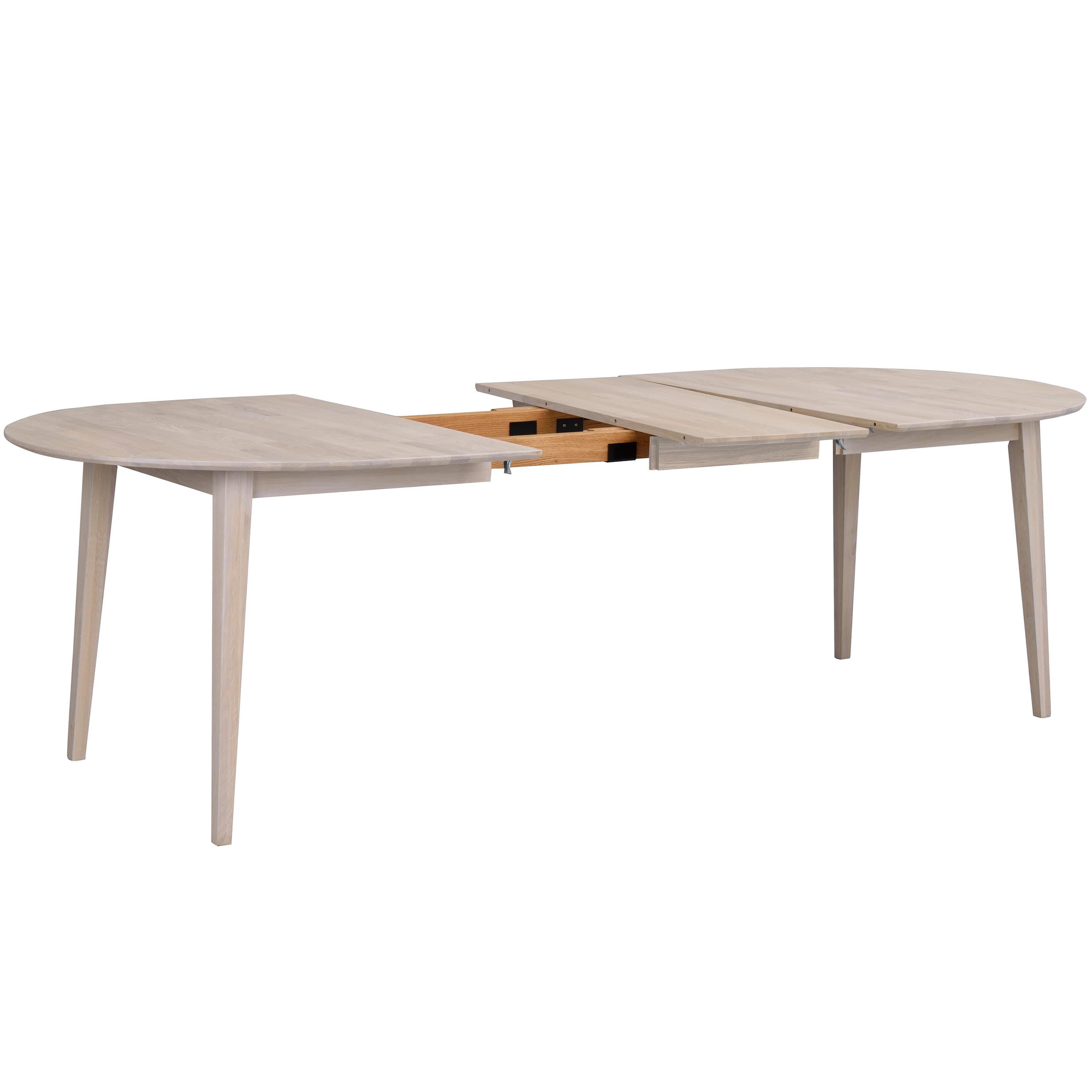 Filippa Dining Table Oval White Washed 170+40