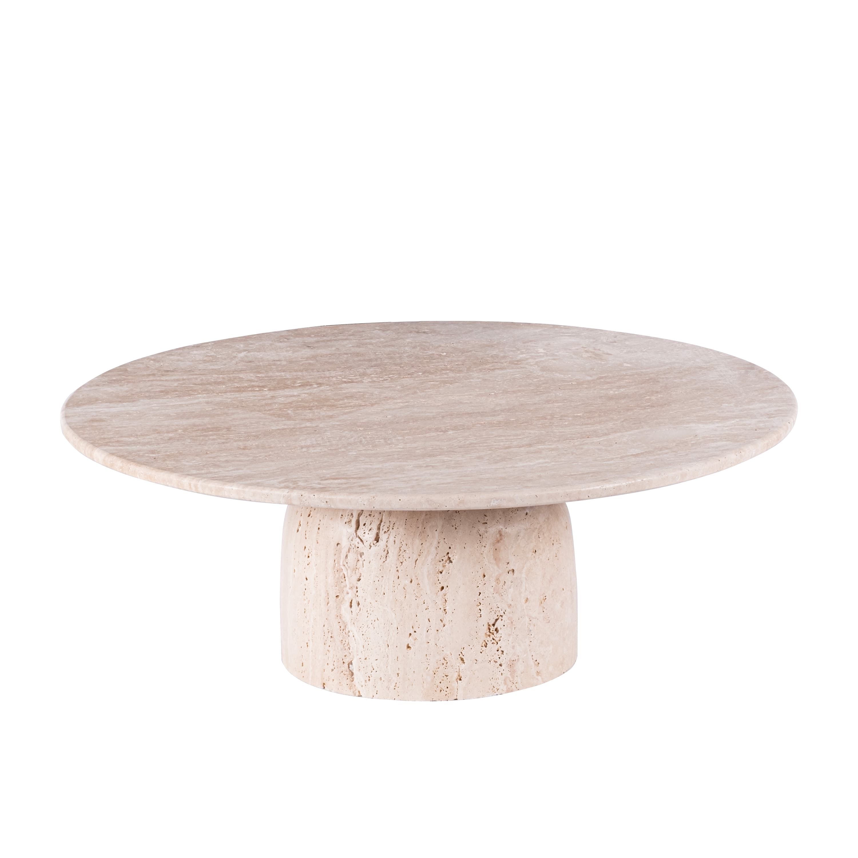 Nicola Coffee Table Travertine Ø95