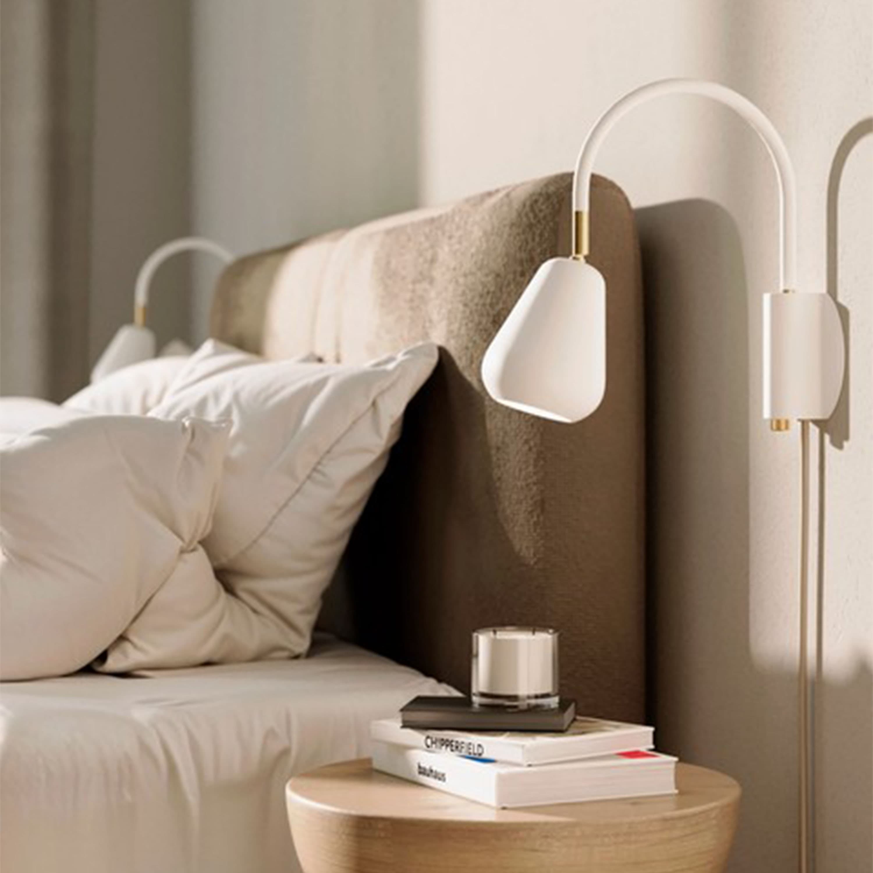 Anoli Spot Wandleuchte Nordic Gold/White