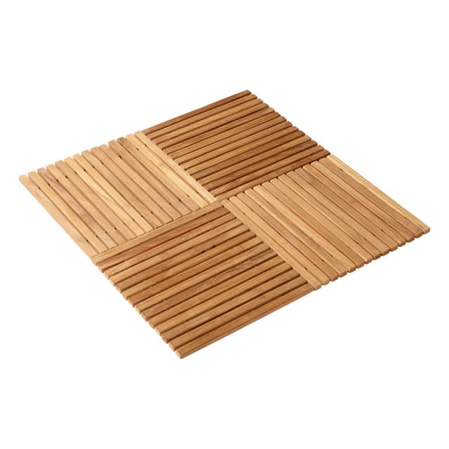 Bath Mat Teak 40cm