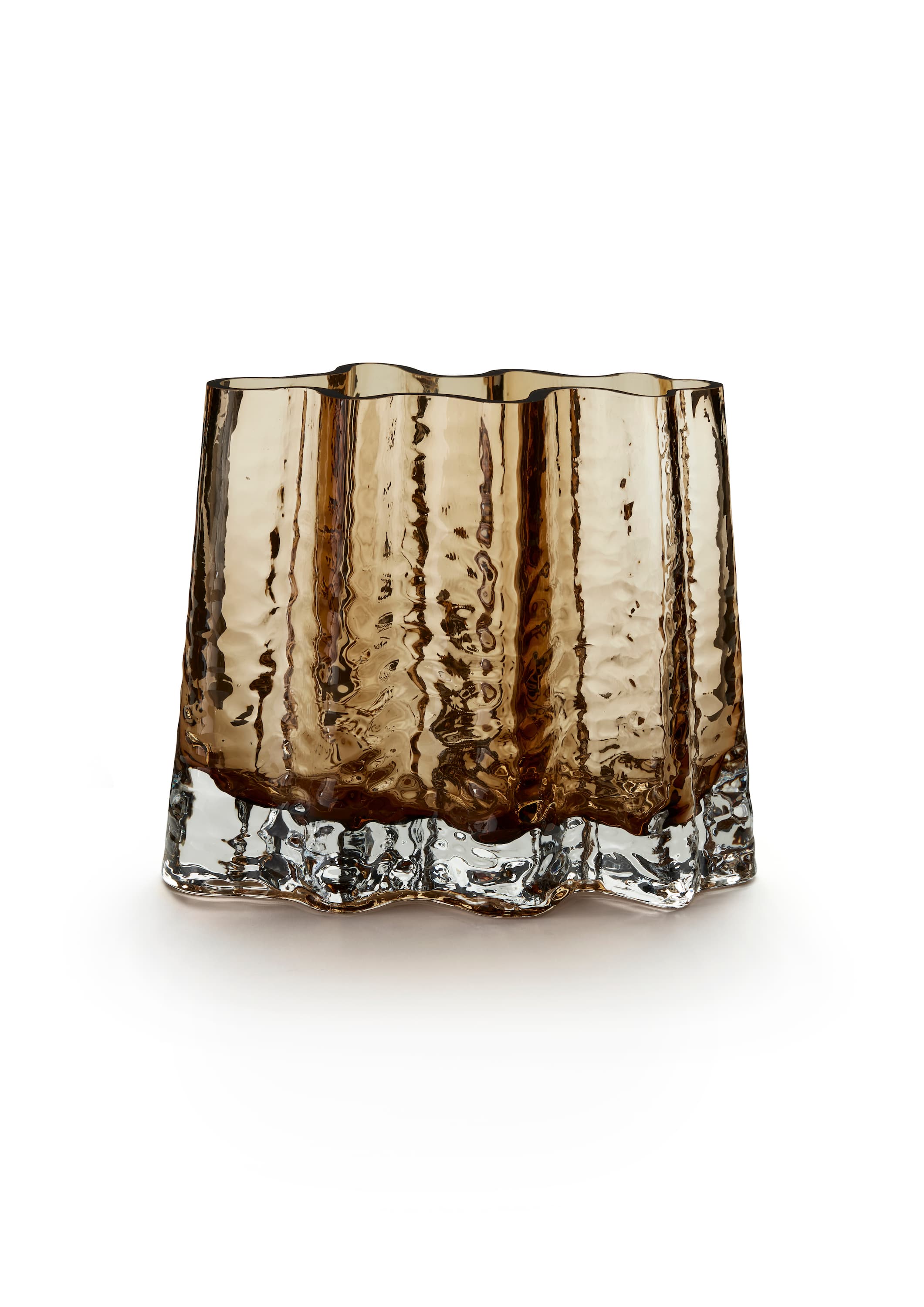 Gry Breite Vase Cognac 19cm