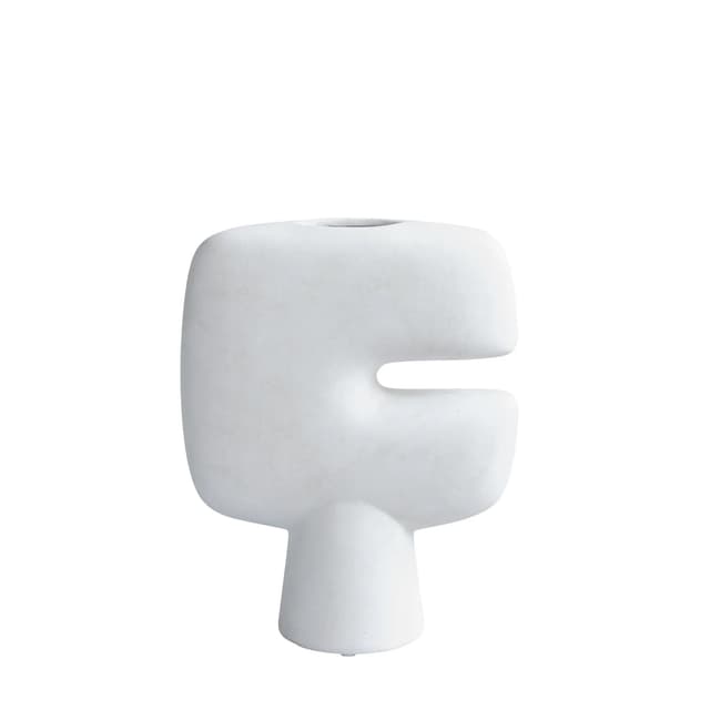 Tribal Vase Knochenweiß Mini