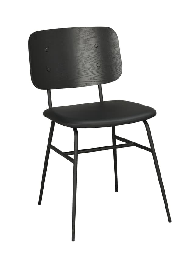 Brent Esszimmerstuhl Kunstleder Schwarz