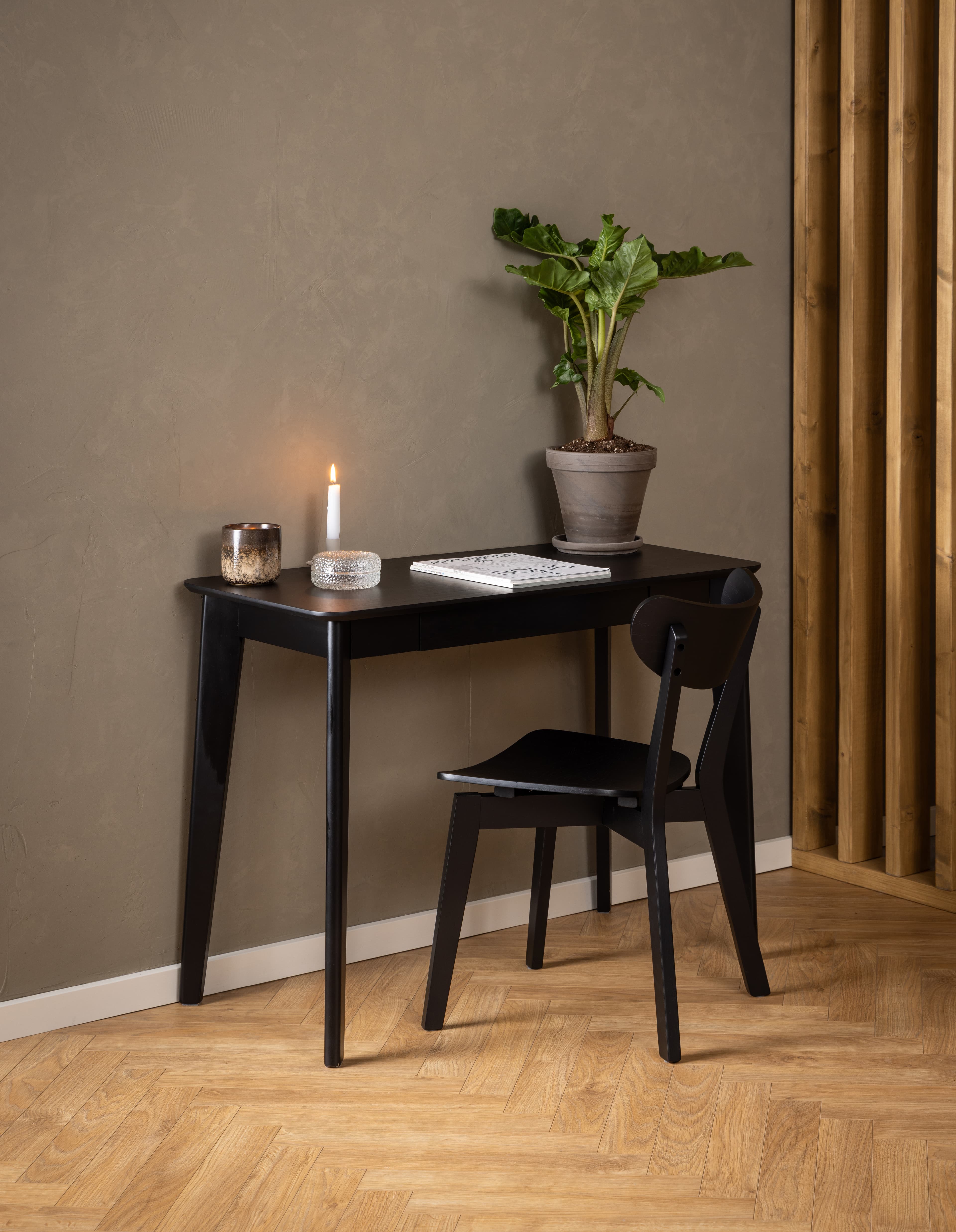 Cordelia Desk Oak Black 100x75