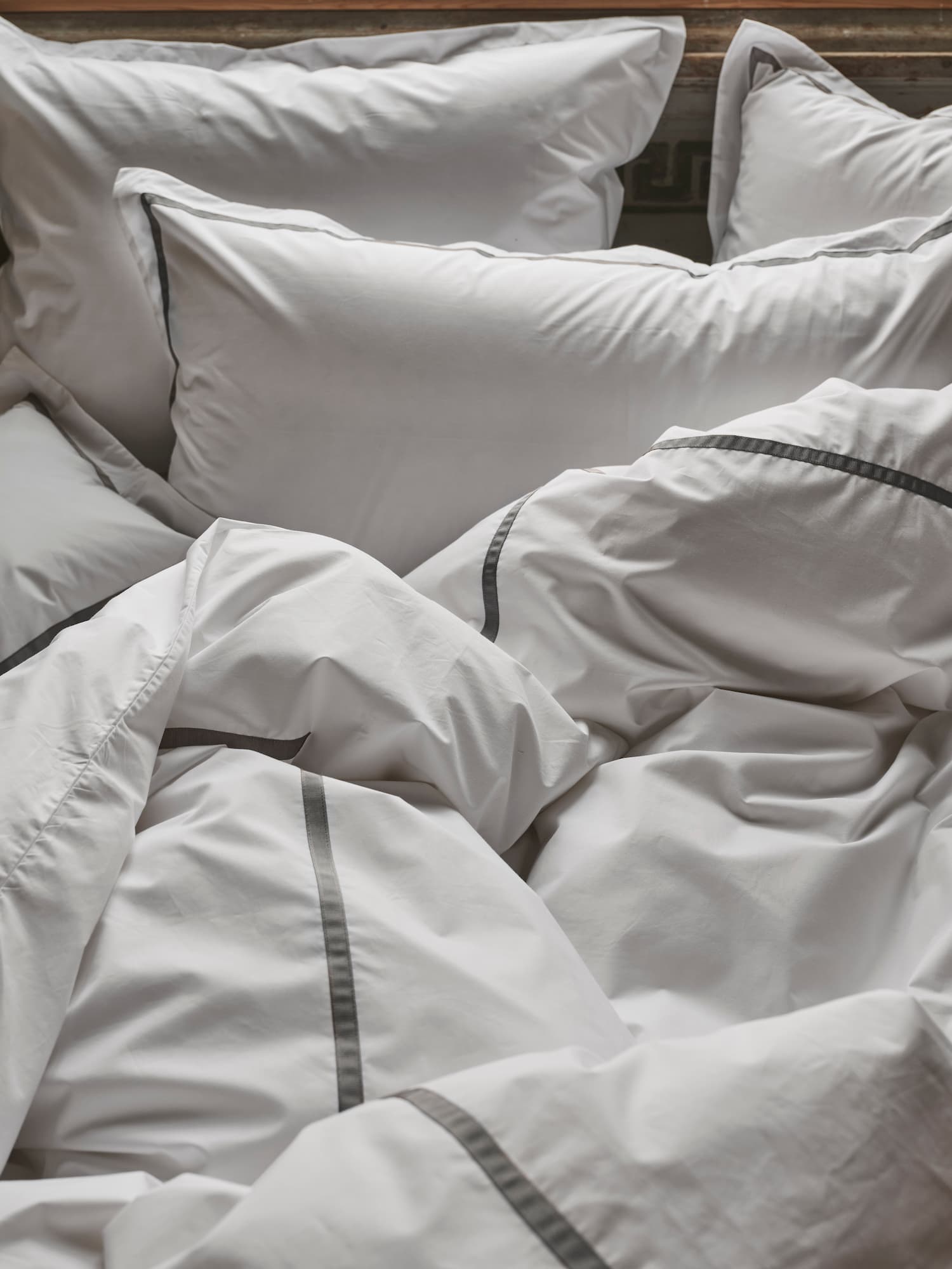 Singolo Duvet Cover Organic Percale Grey 150x210