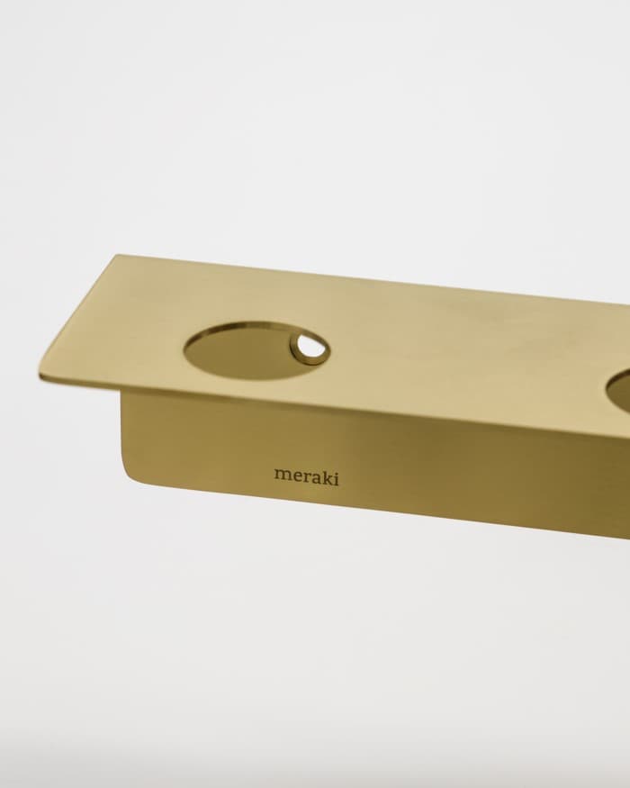 Wandhalterung Mit Haken Messing 50cm