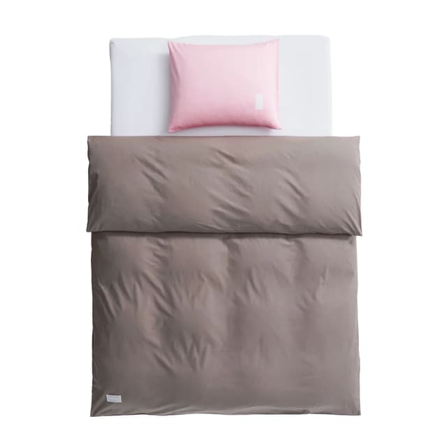 Pure Poplin Bettbezug Mud 150x210
