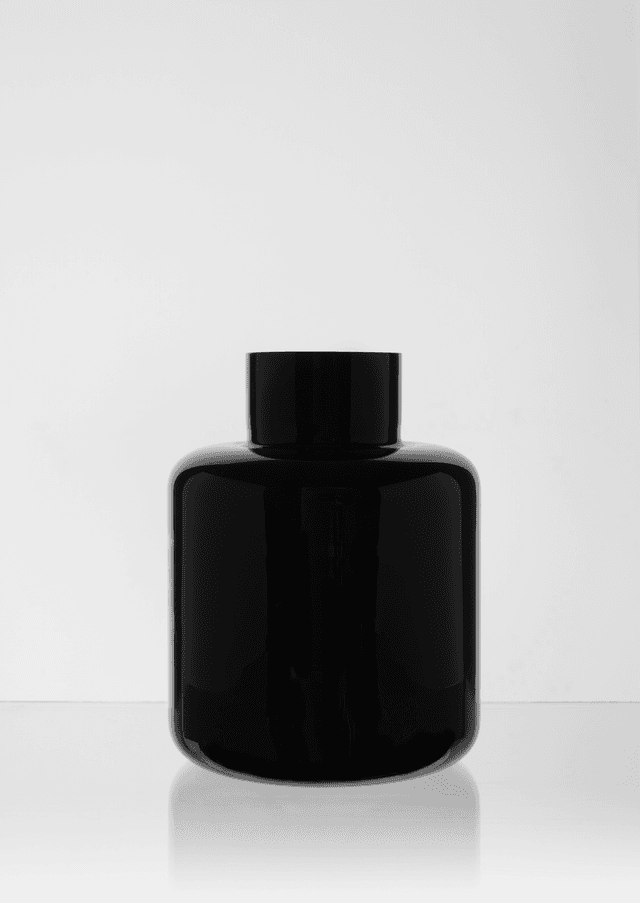 Ponny Vase Schwarz 16cm