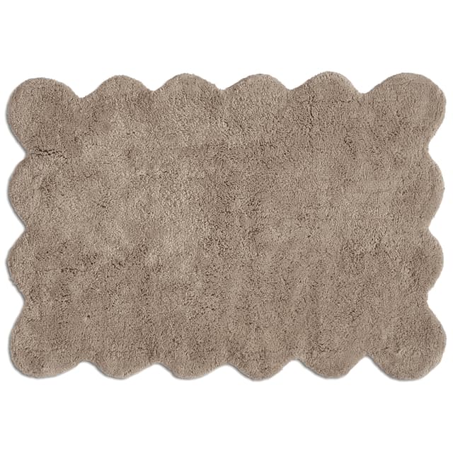 Clam Bathroom Rug Beige 60x90