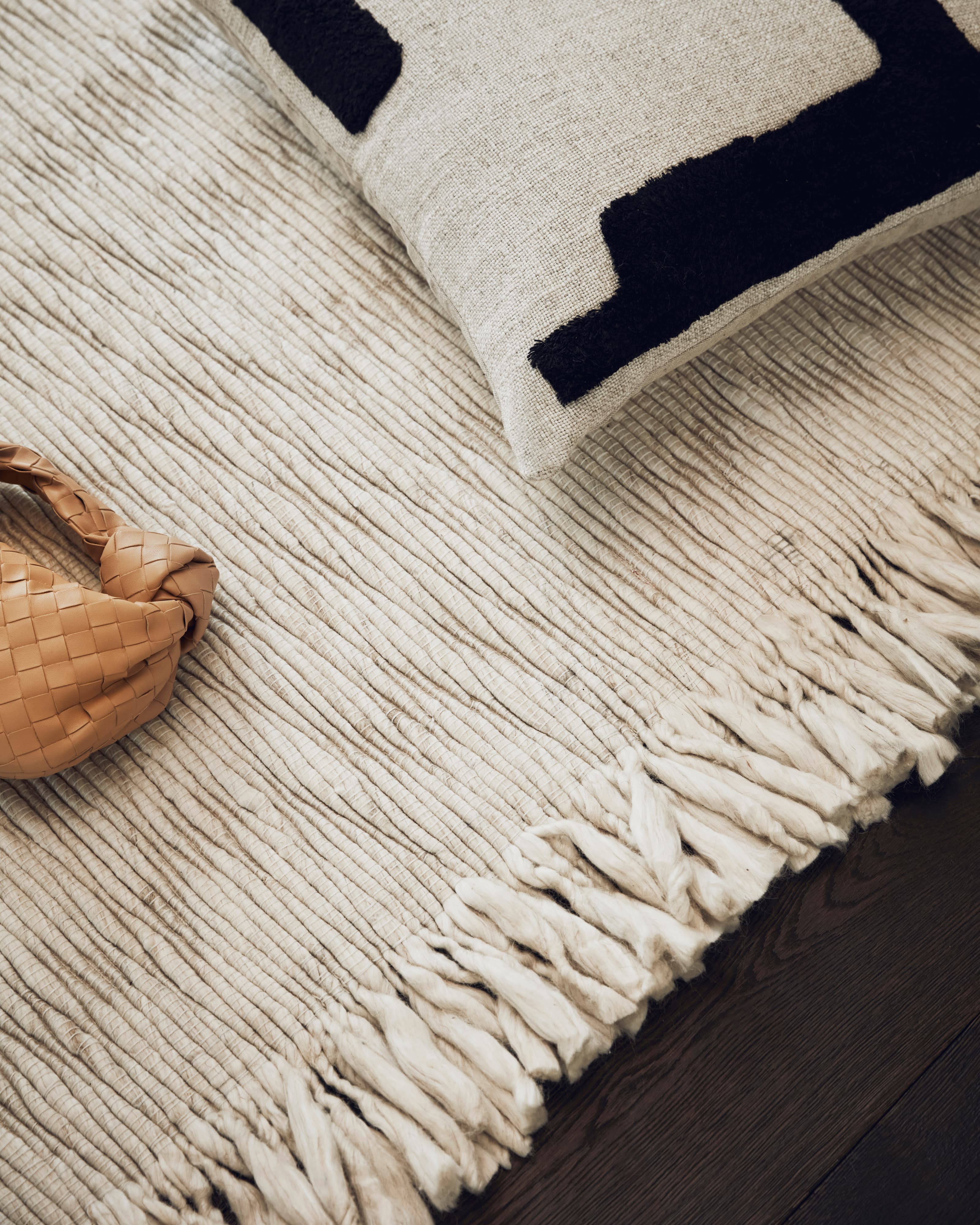 Fagerlund Wollteppich Beige/Offwhite 170x240