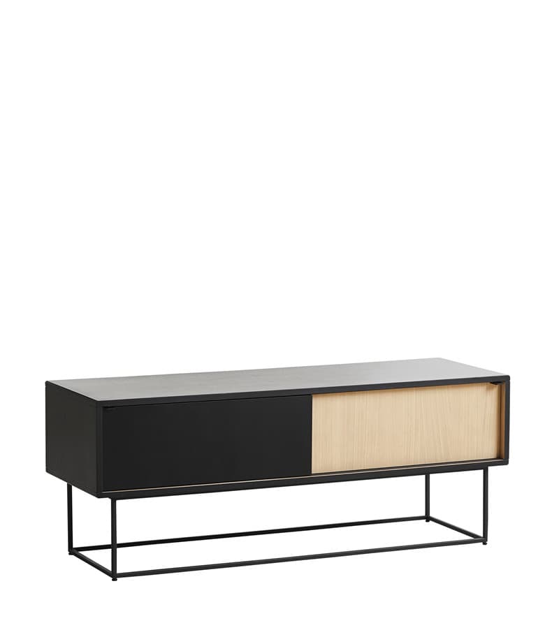 Virka < h3>Sideboard Black/Oak 120x47< /h3>