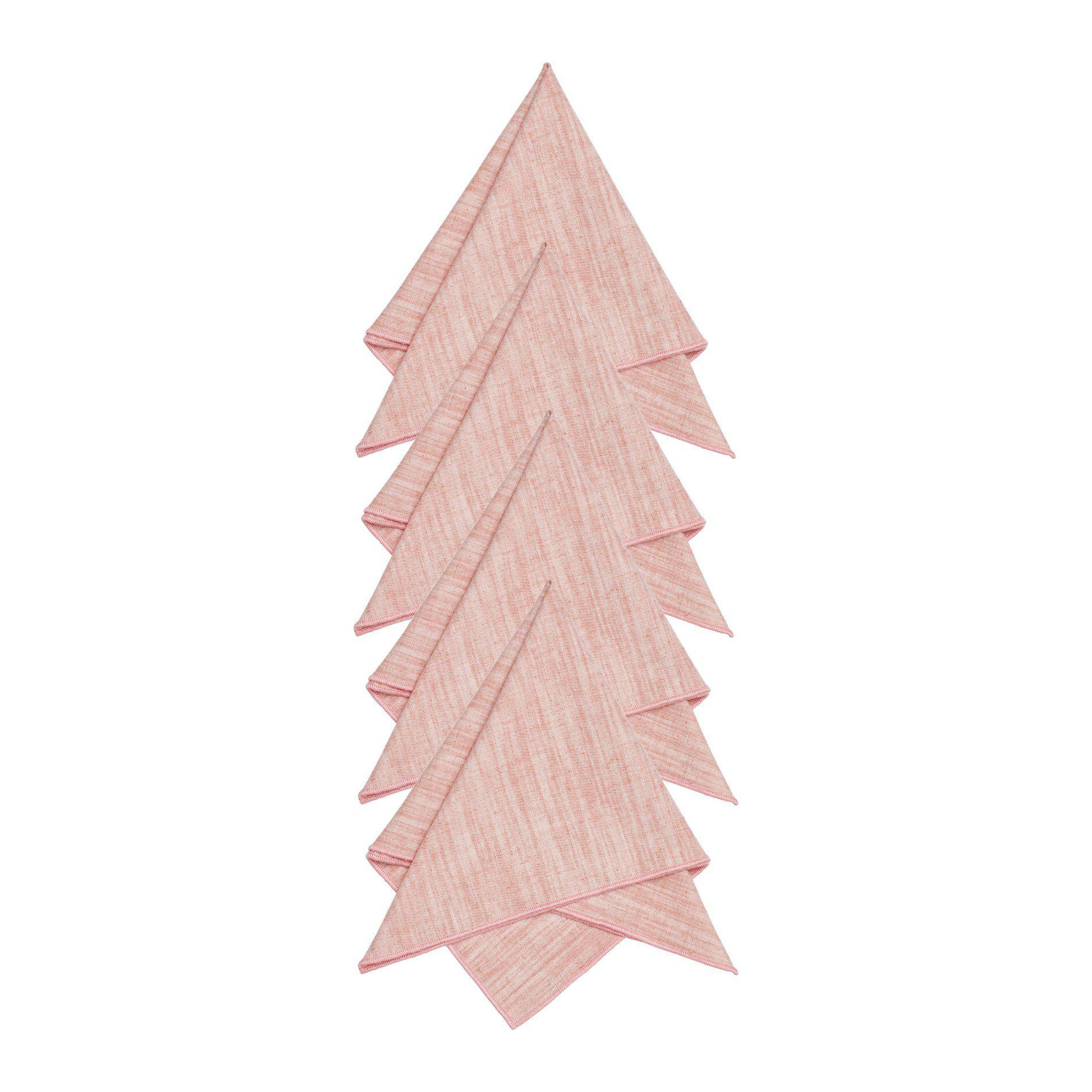 Sabina Serviette Rosa 45x45 4er-Set