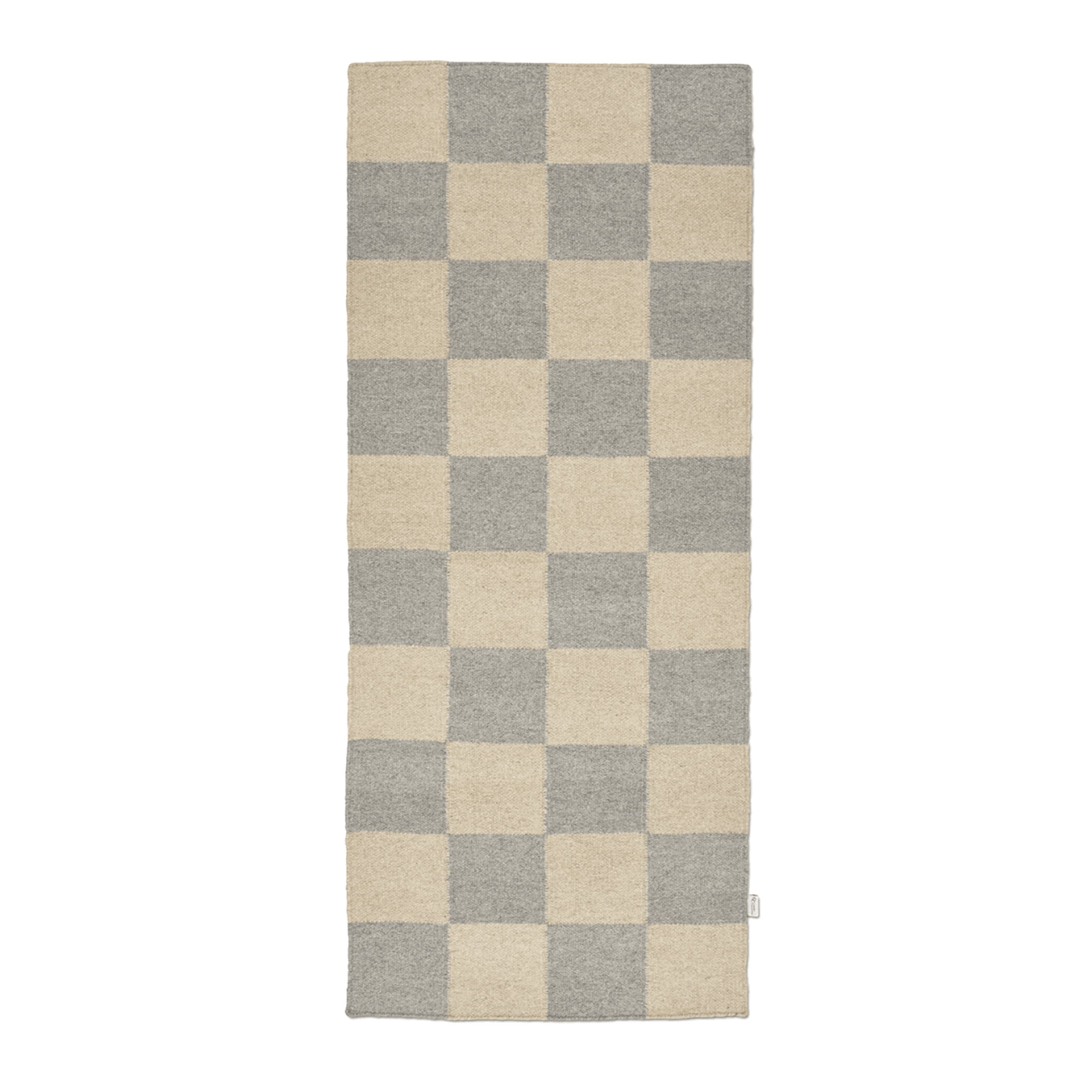 Square Teppichläufer Grau/Natur 80x240