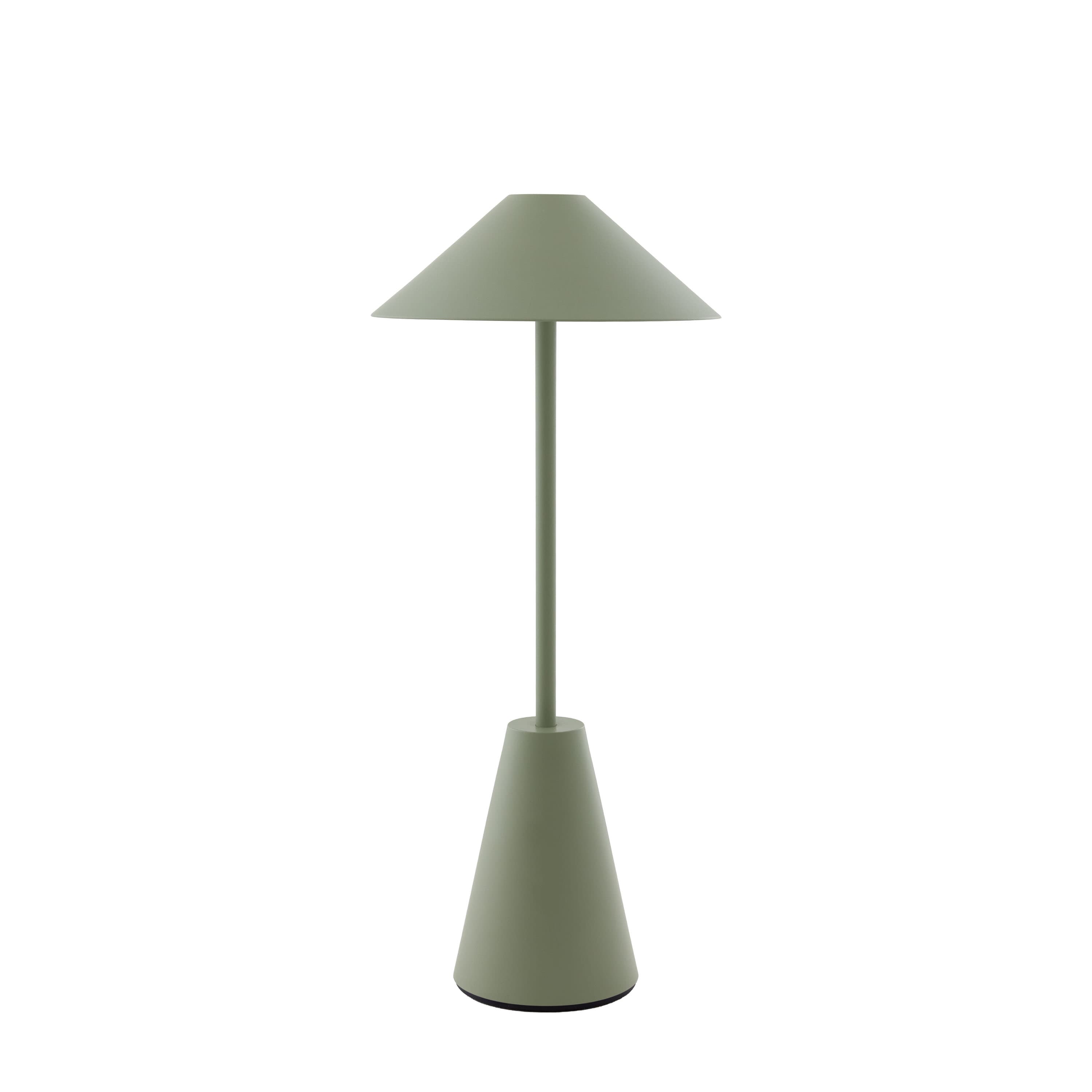 Cannes Portable Table Lamp Moss Green 32cm