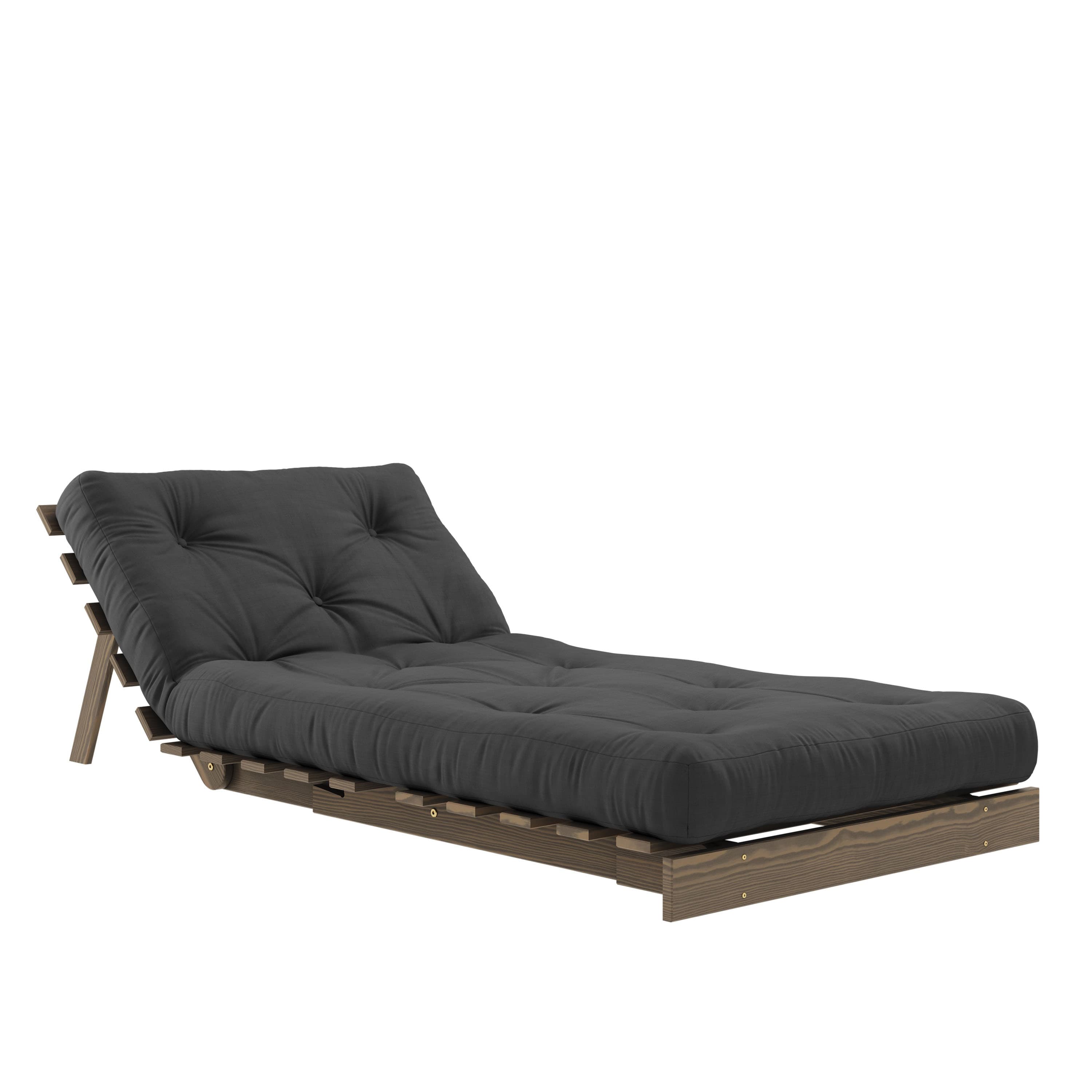 Roots Sofa Bed Chair Brown/Dark Grey 90cm