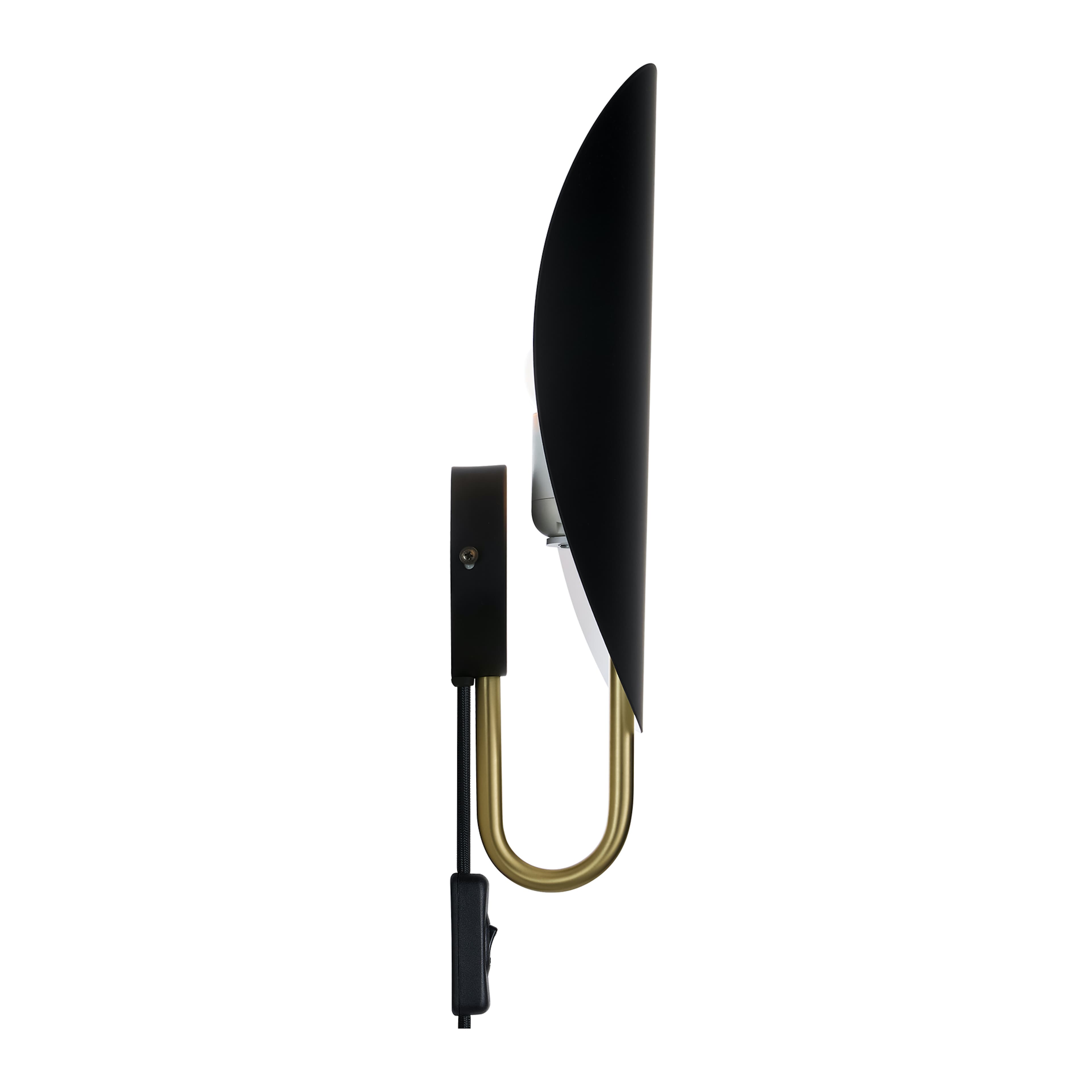 Spargo Wandlampe Schwarz/Messing