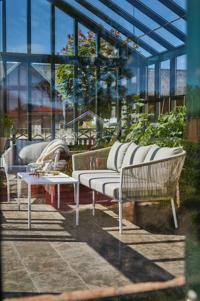 Lersund Sofagruppe Weiß/Beige