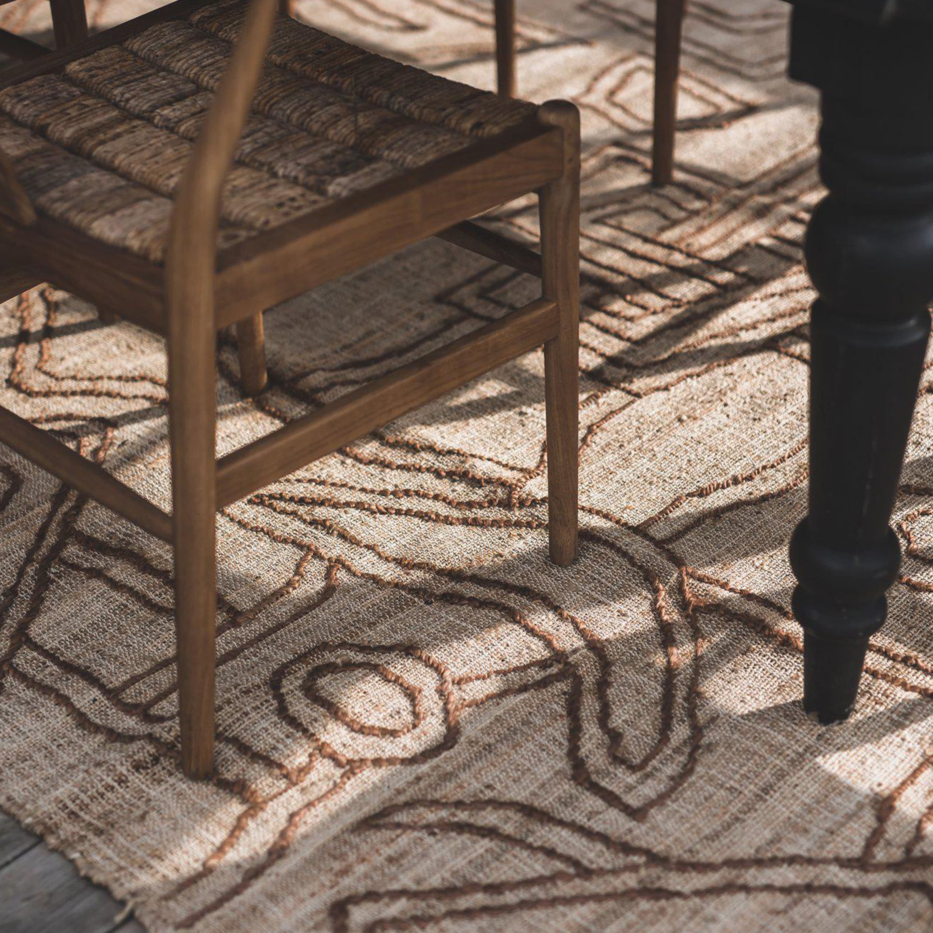 Kiana Juteteppich Beige/Braun 200x300