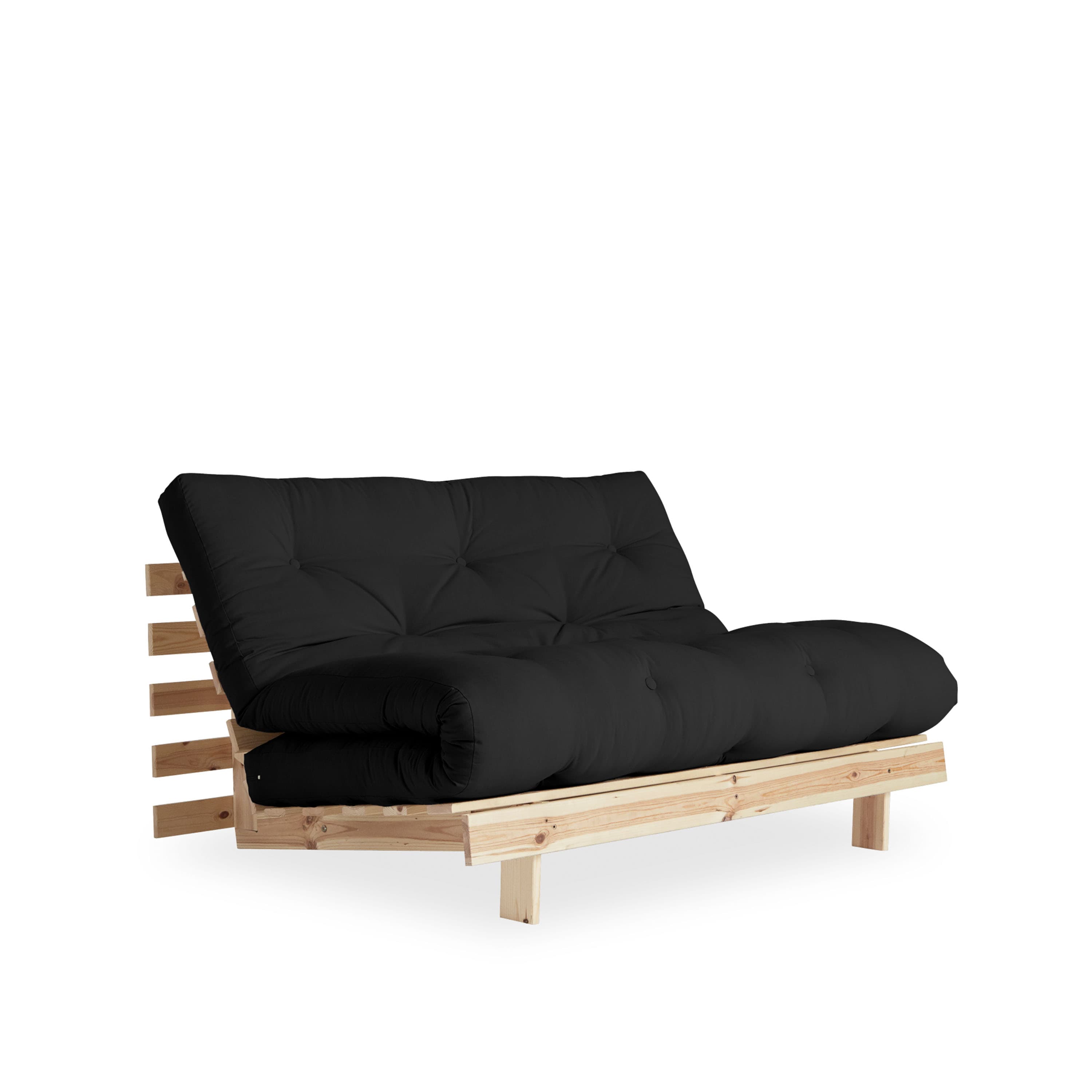 Roots Schlafsofa Natur/Dunkelgrau 140cm